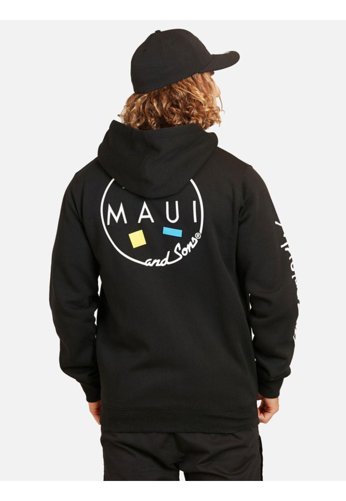 Poleron Origin Coockie Hombre Negro Maui And Sons-1