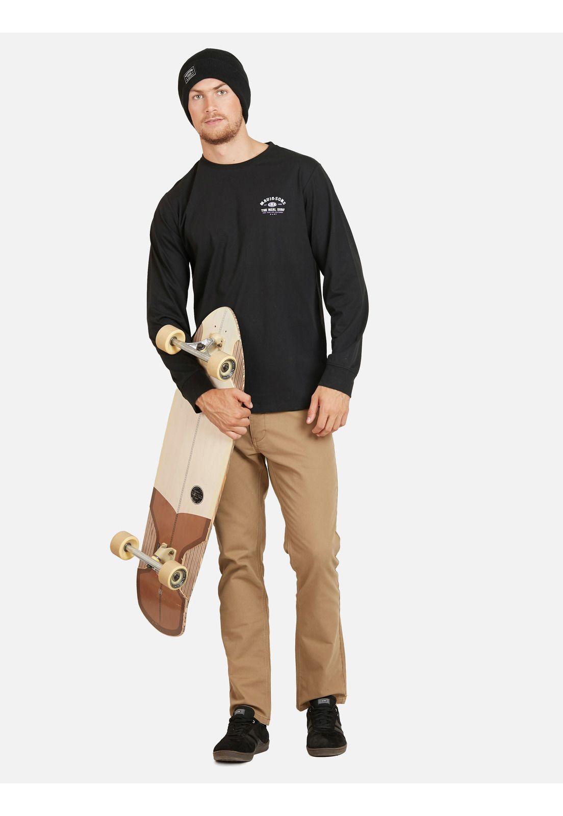 Polera EST LAX 1980. Hombre Negro Maui & Sons-3