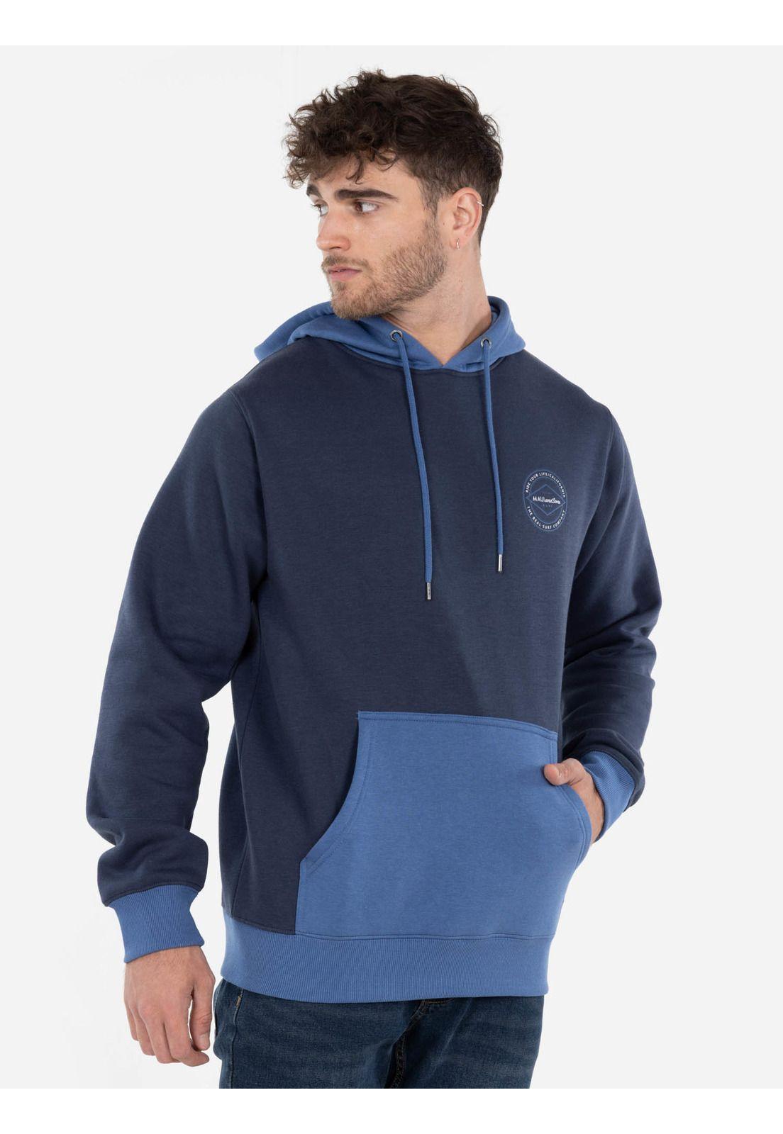 Poleron RIDE YOUR LIFE HOODIE Hombre Azul Maui and Sons-0