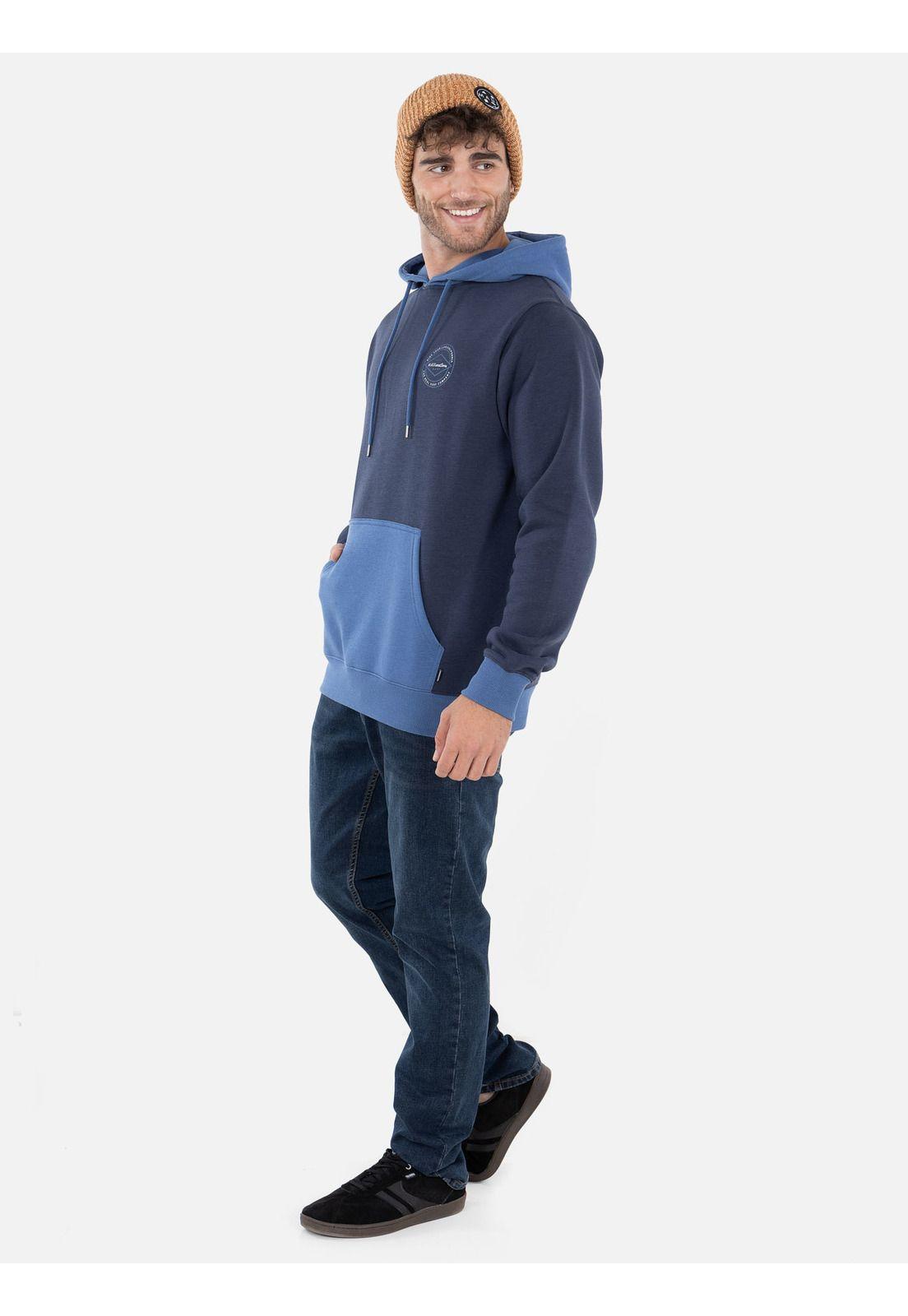 Poleron RIDE YOUR LIFE HOODIE Hombre Azul Maui and Sons-2