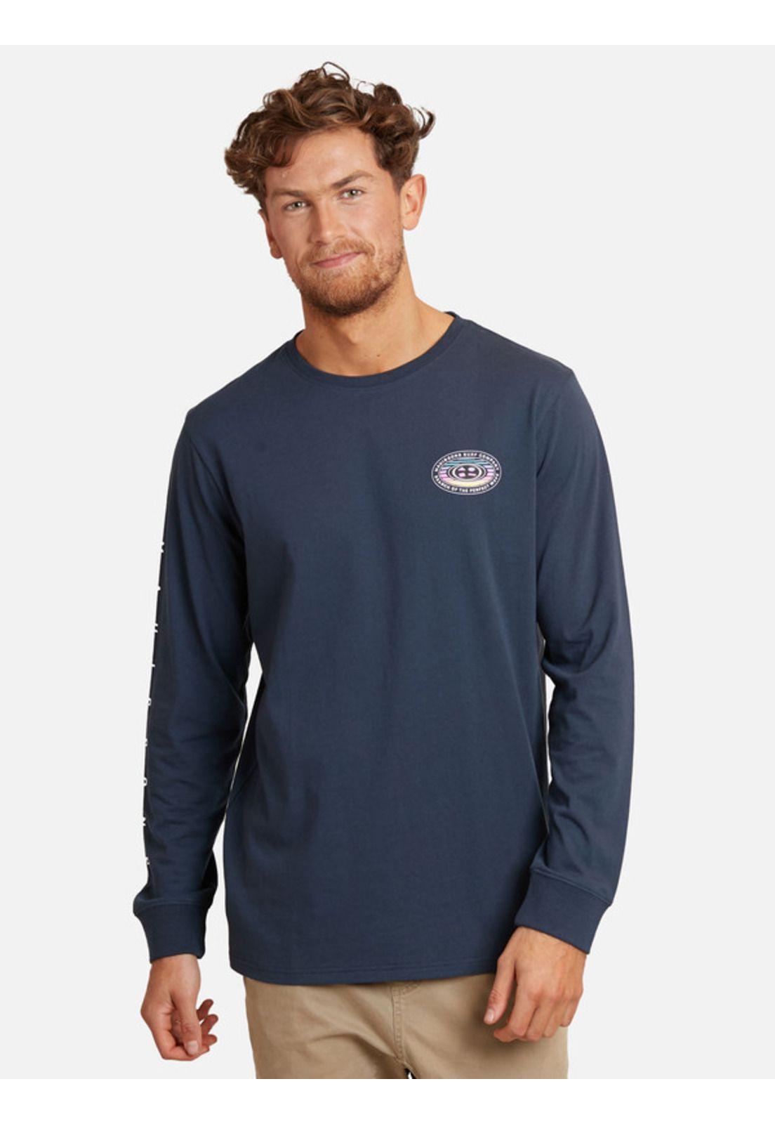 Polera Brand Retro 80 Hombre Azul Maui And Sons-0