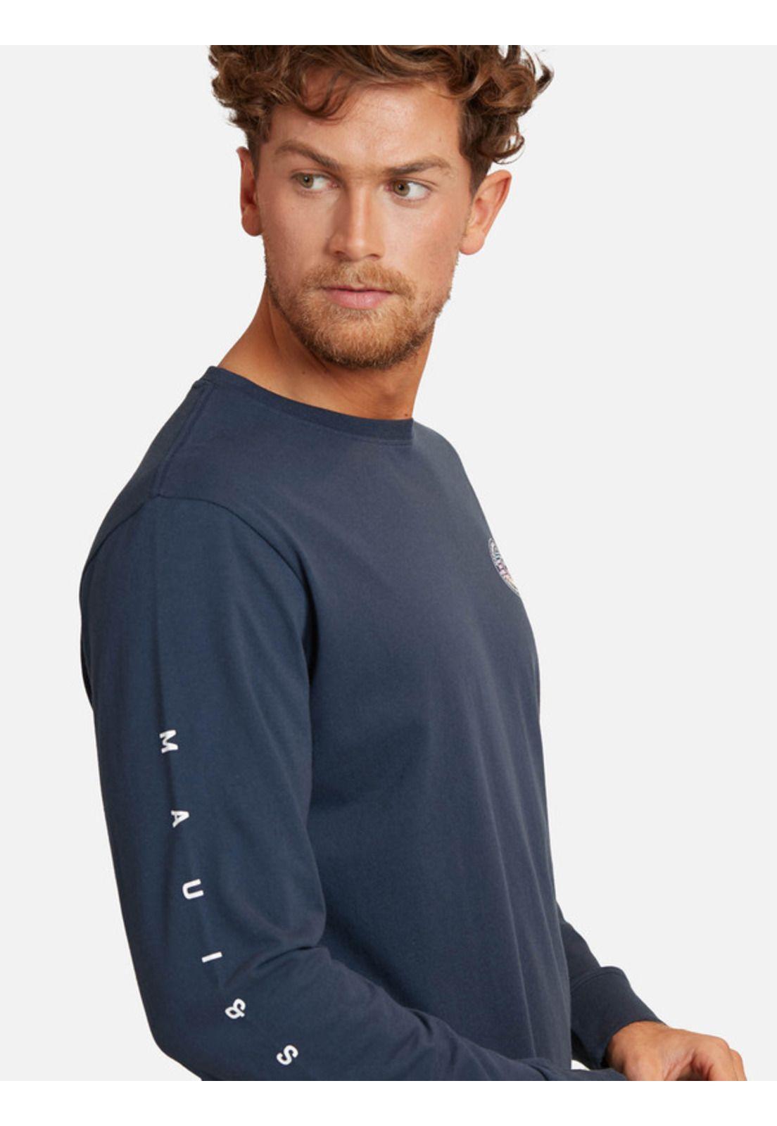 Polera Brand Retro 80 Hombre Azul Maui And Sons-2