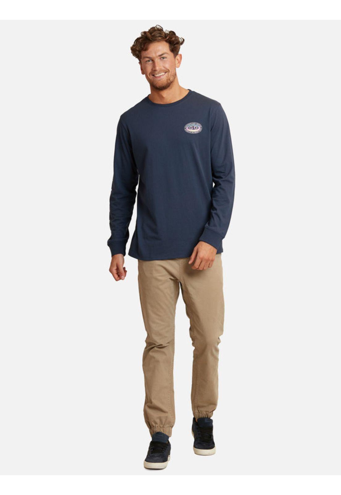 Polera Brand Retro 80 Hombre Azul Maui And Sons-3