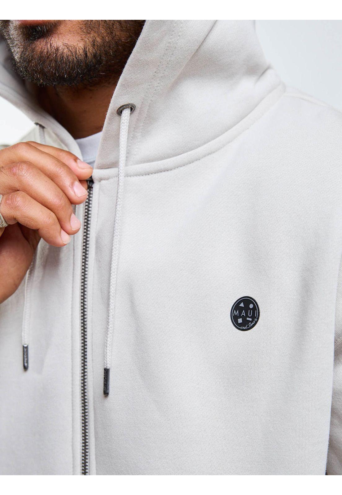 Poleron FZ Cookie Badge Beige Hombre Maui And Sons-6