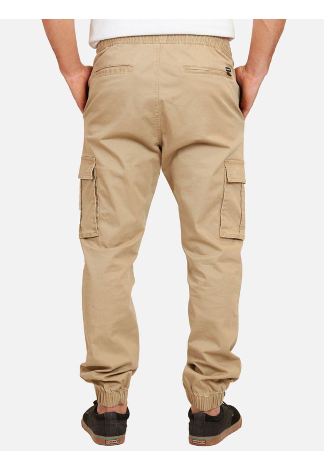 Pantalon Jogger Cargo Pocket Café Hombre Maui and sons-1