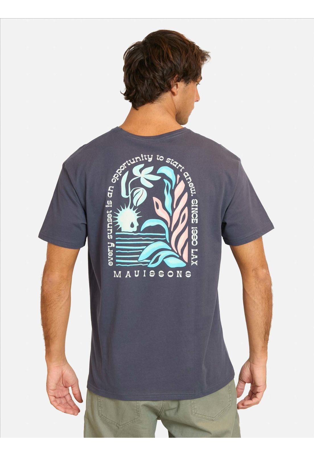 Polera MC Bafin Azul Hombre Maui And Sons-1