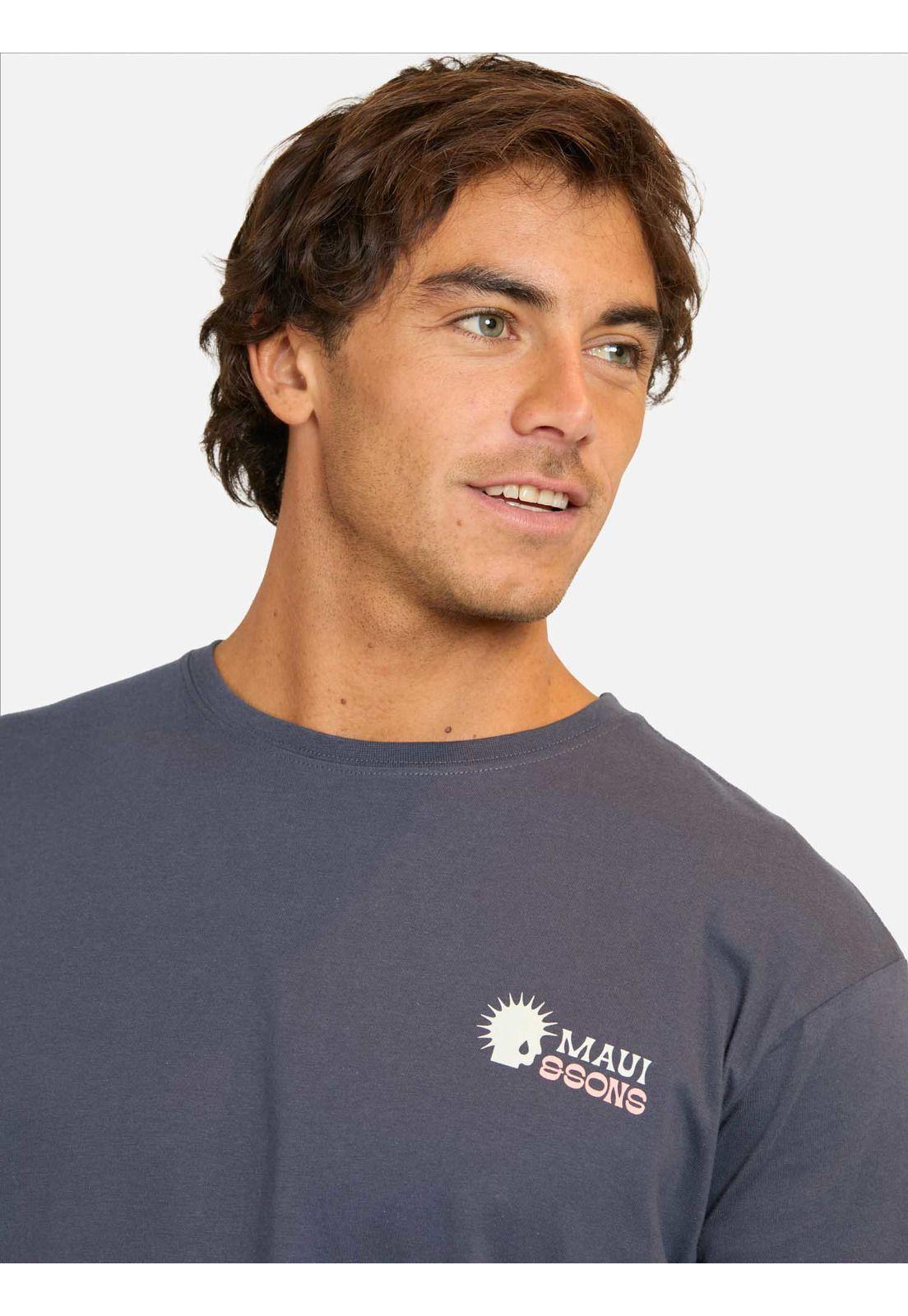 Polera MC Bafin Azul Hombre Maui And Sons-2