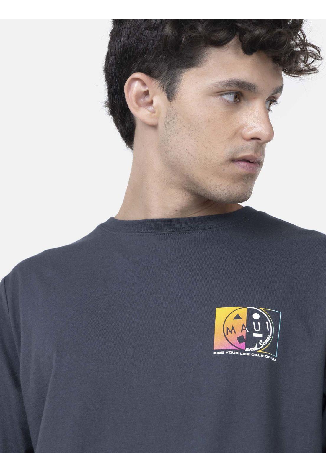 Polera Hombre COOKIE SOLID G LS TEE Gris Maui and Sons-2