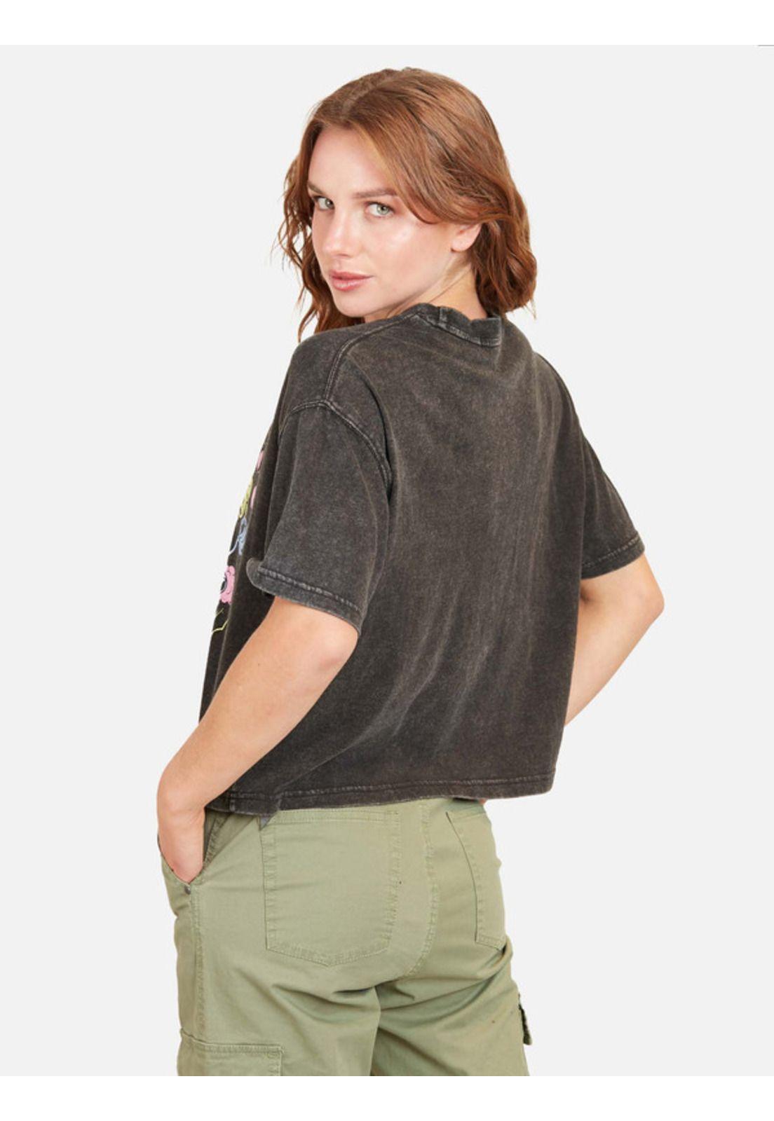 Polera Connected With The Nature Mujer Negro Maui And Sons-1