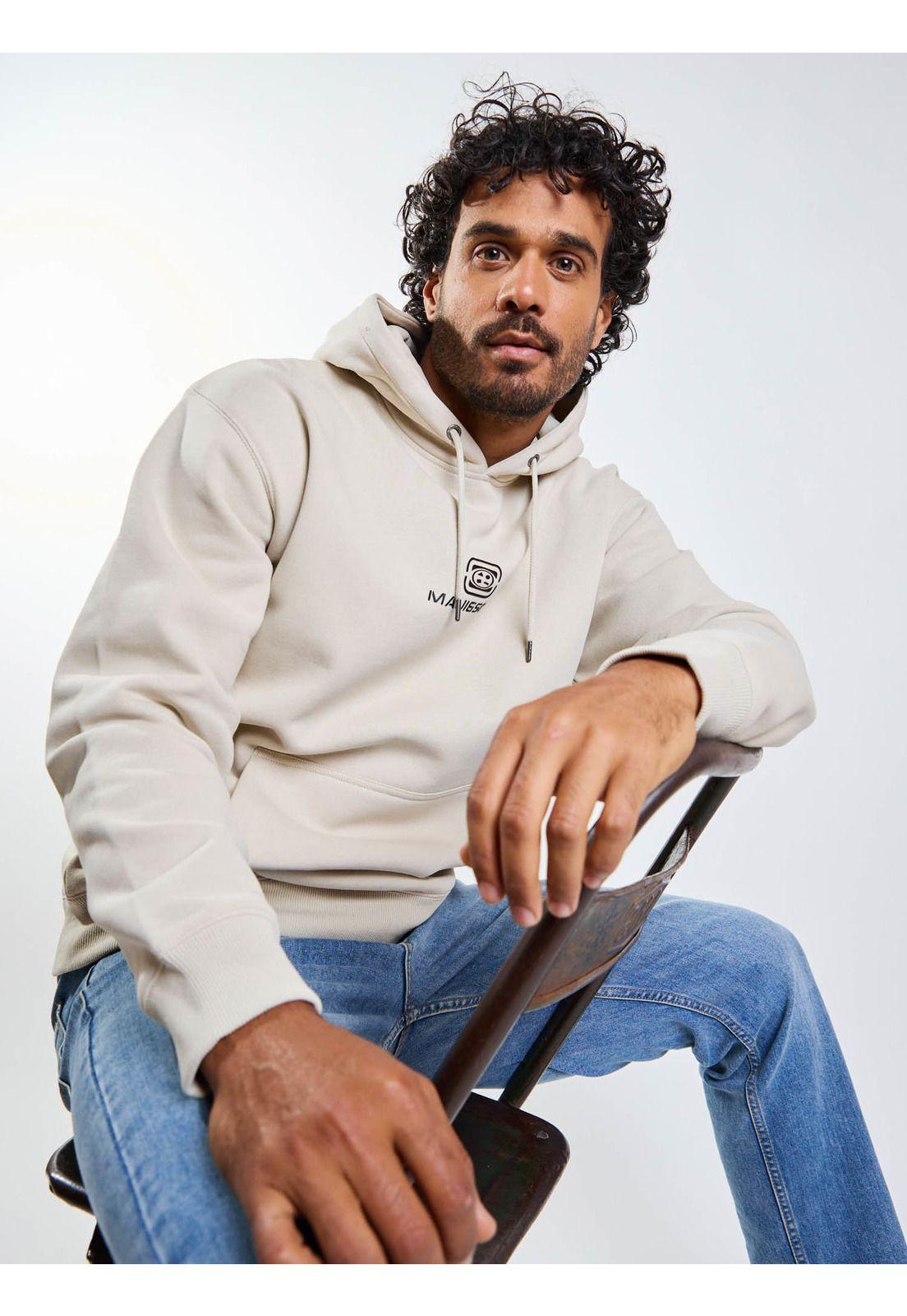 Poleron Canguro Oceyx Beige Hombre Maui And Sons-8