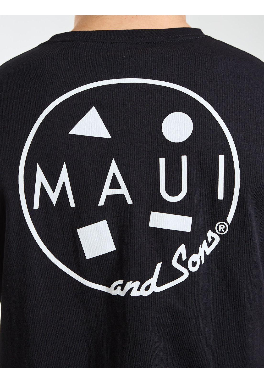 Polera MC Palms Negro Hombre Maui and Sons-3