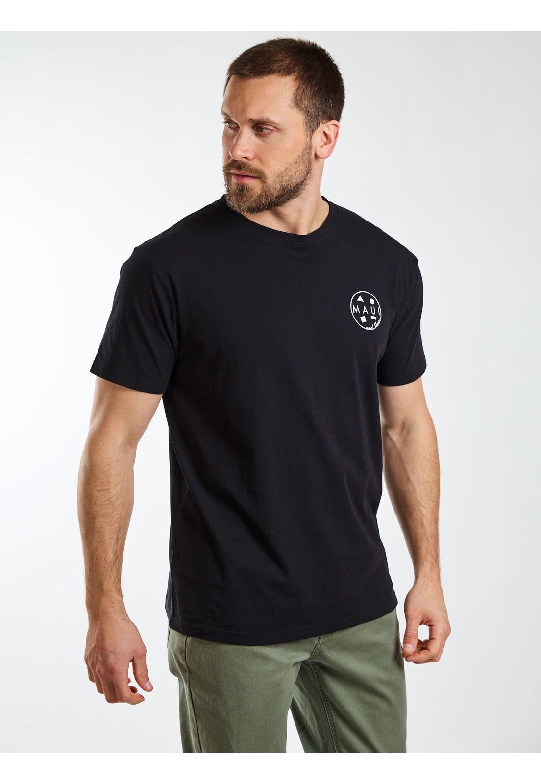 Polera MC Palms Negro Hombre Maui and Sons-6