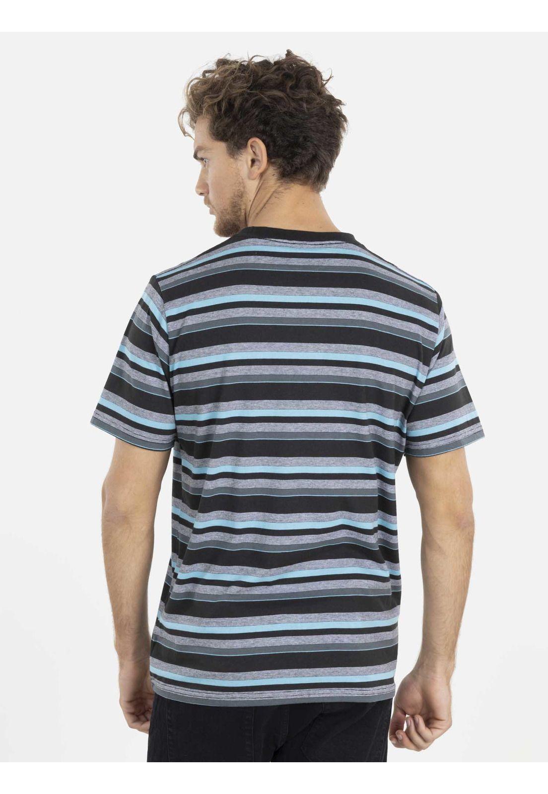 Polera YARN DYE Hombre Celeste Maui and Sons-1
