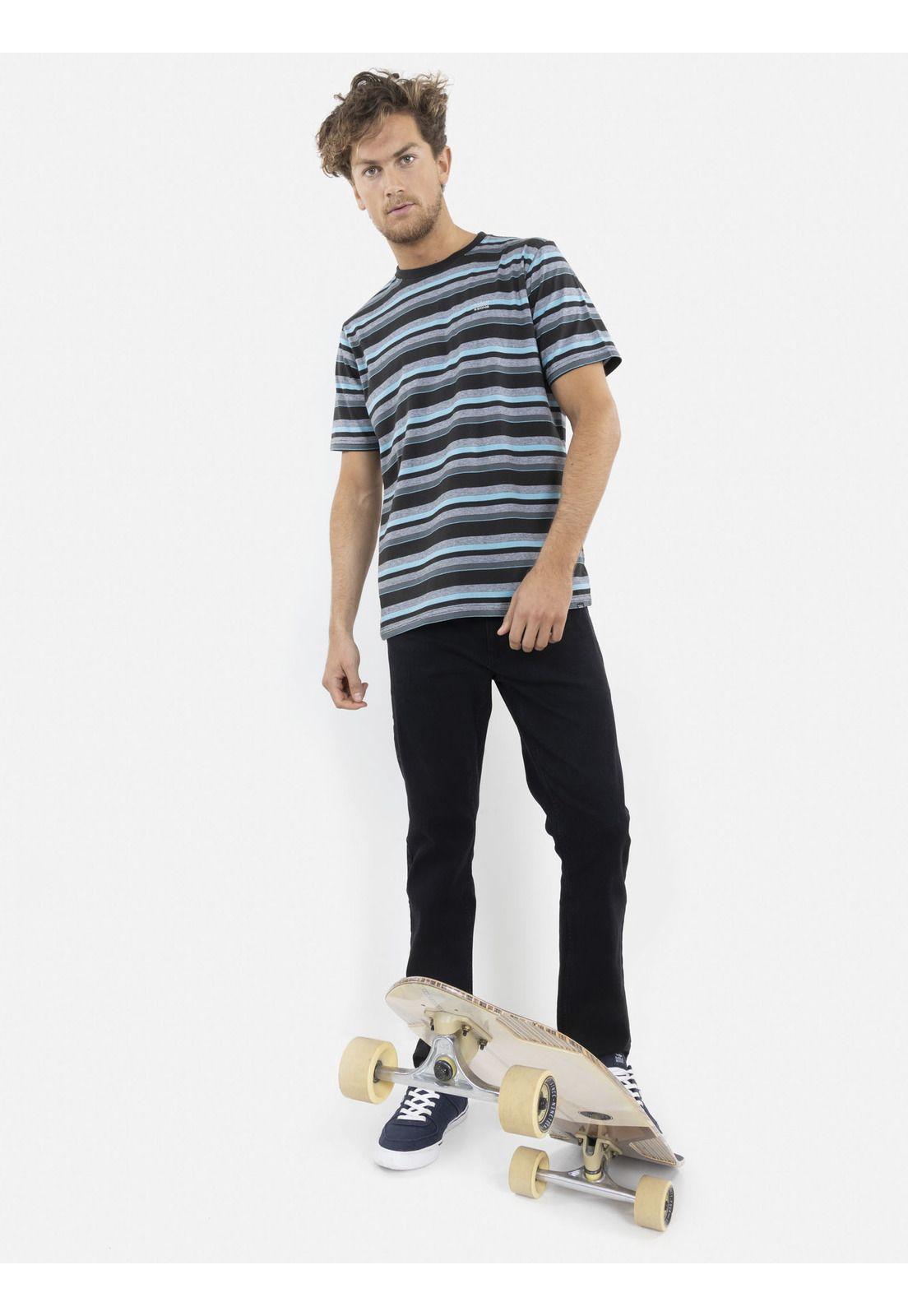 Polera YARN DYE Hombre Celeste Maui and Sons-3