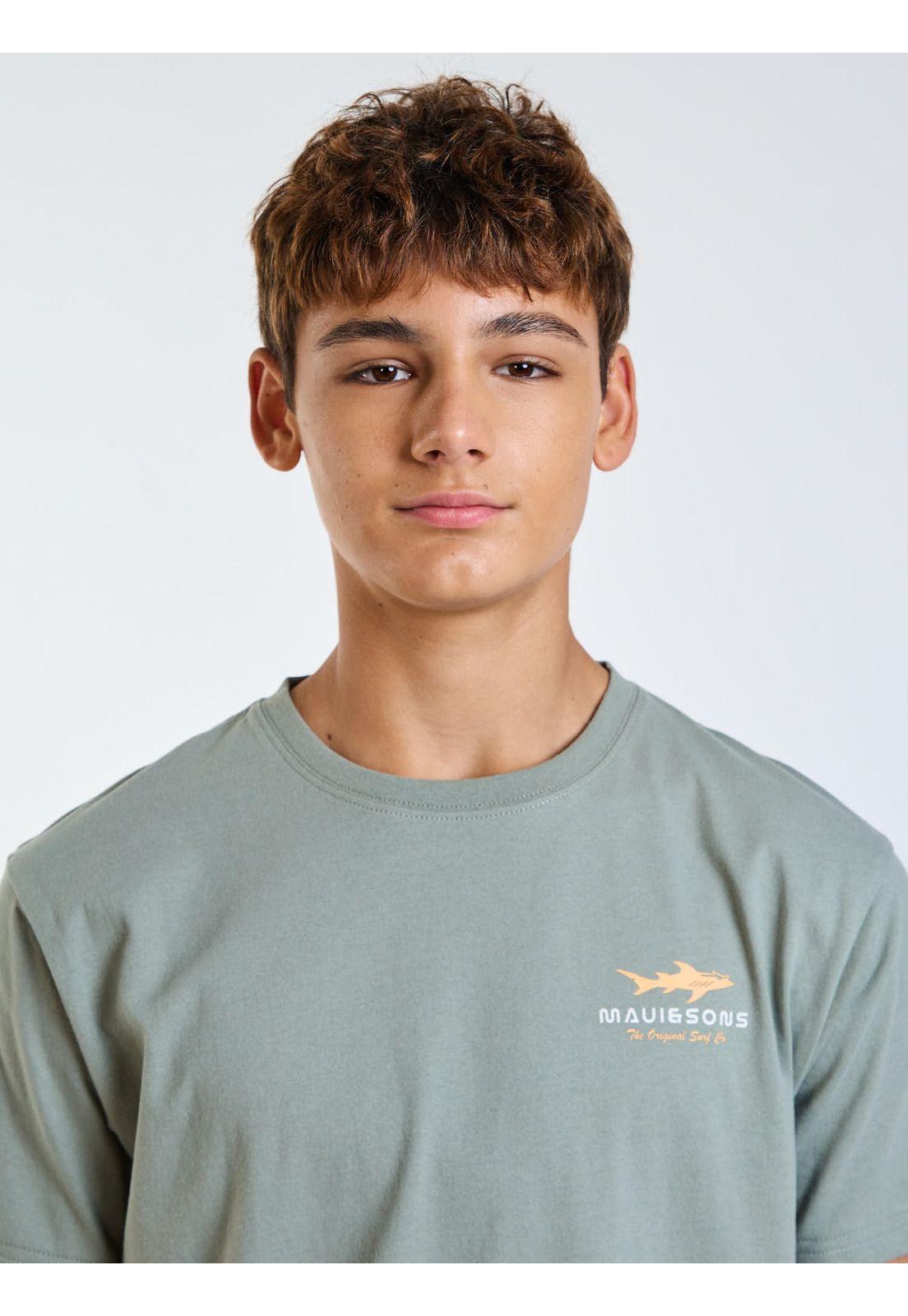Polera MC Wild Verde Infantil Maui and Sons-4