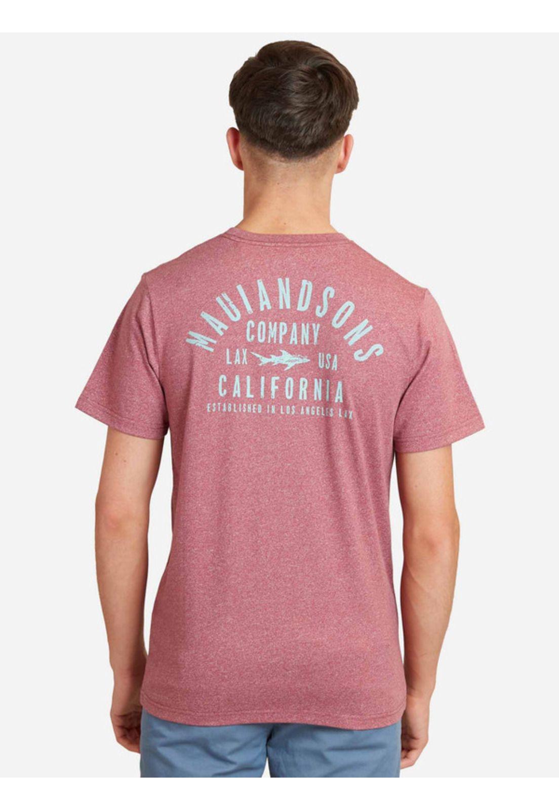 Polera Est. Life. 1980 Ss Tee Juvenil Hombre Burdeo Maui And Sons-1