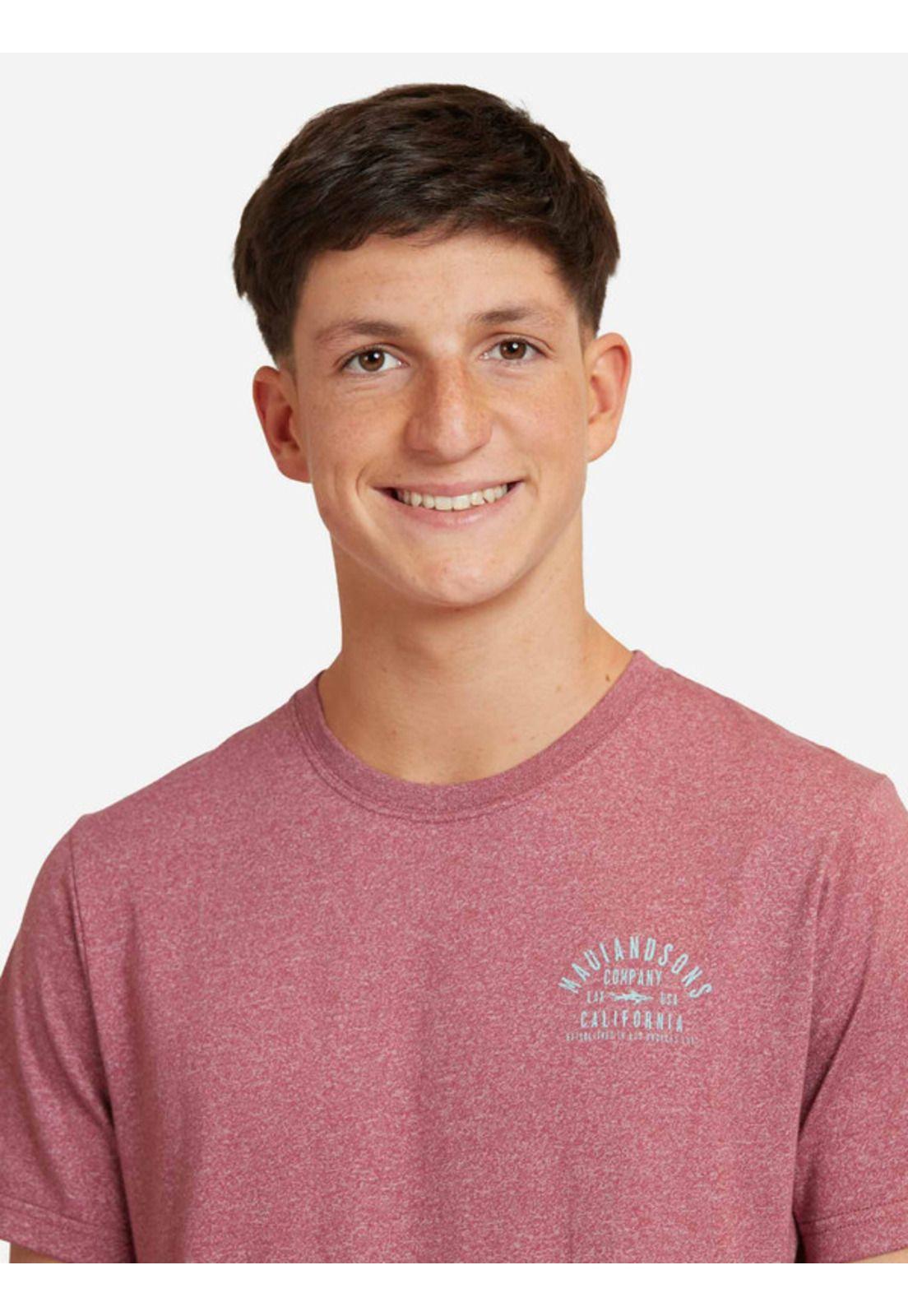 Polera Est. Life. 1980 Ss Tee Juvenil Hombre Burdeo Maui And Sons-2