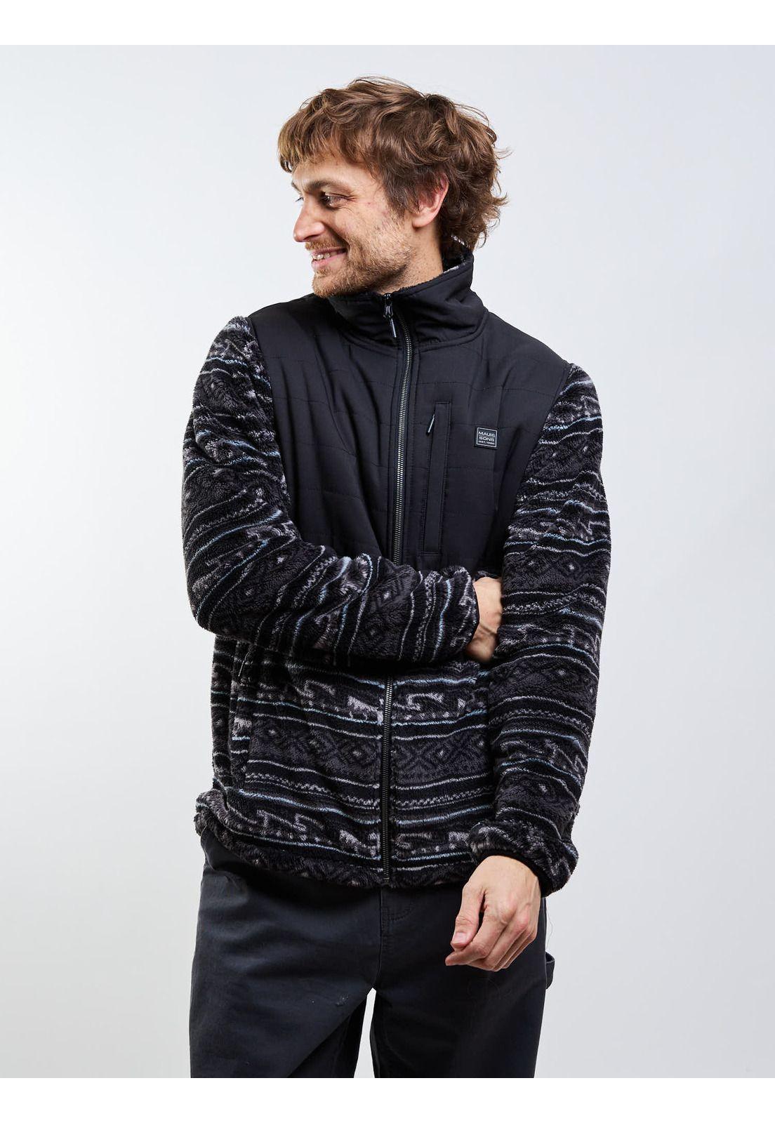 Poleron Chiporro Black Awuay Multicolor Hombre Maui And Sons-0