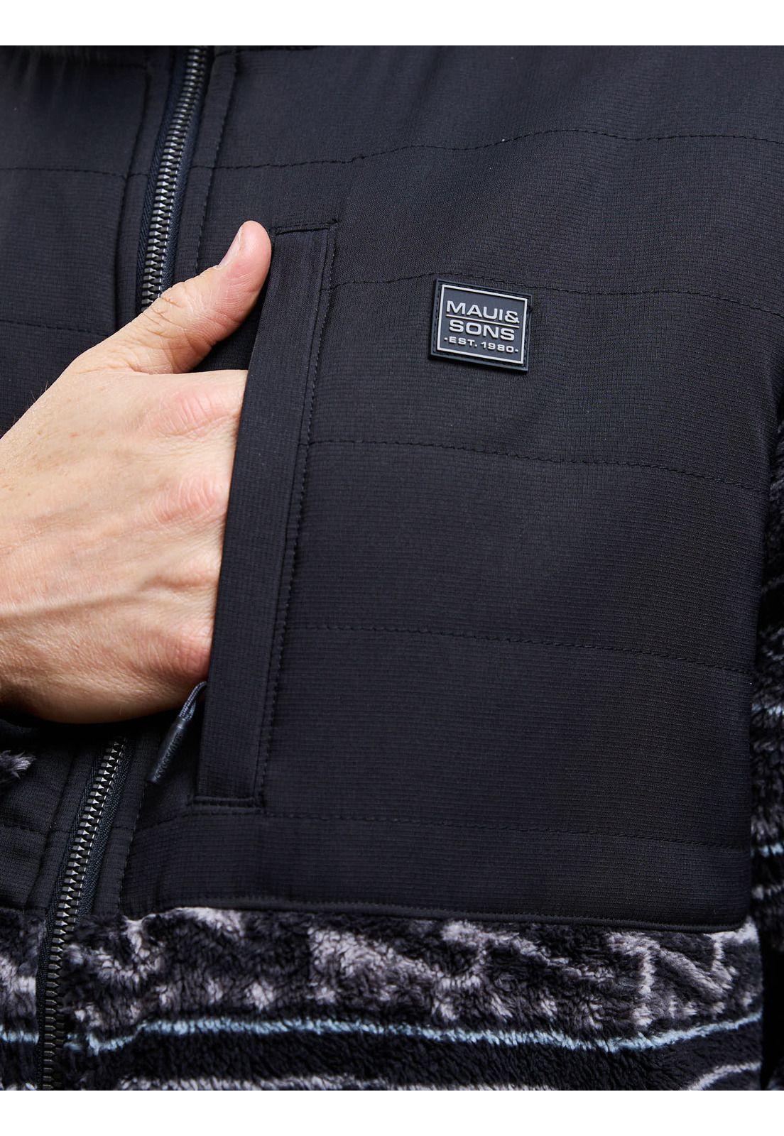 Poleron Chiporro Black Awuay Multicolor Hombre Maui And Sons-3