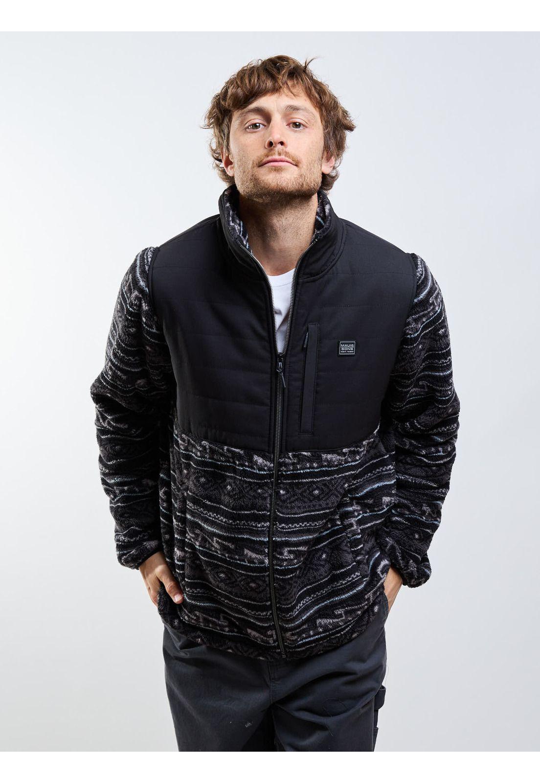 Poleron Chiporro Black Awuay Multicolor Hombre Maui And Sons-5