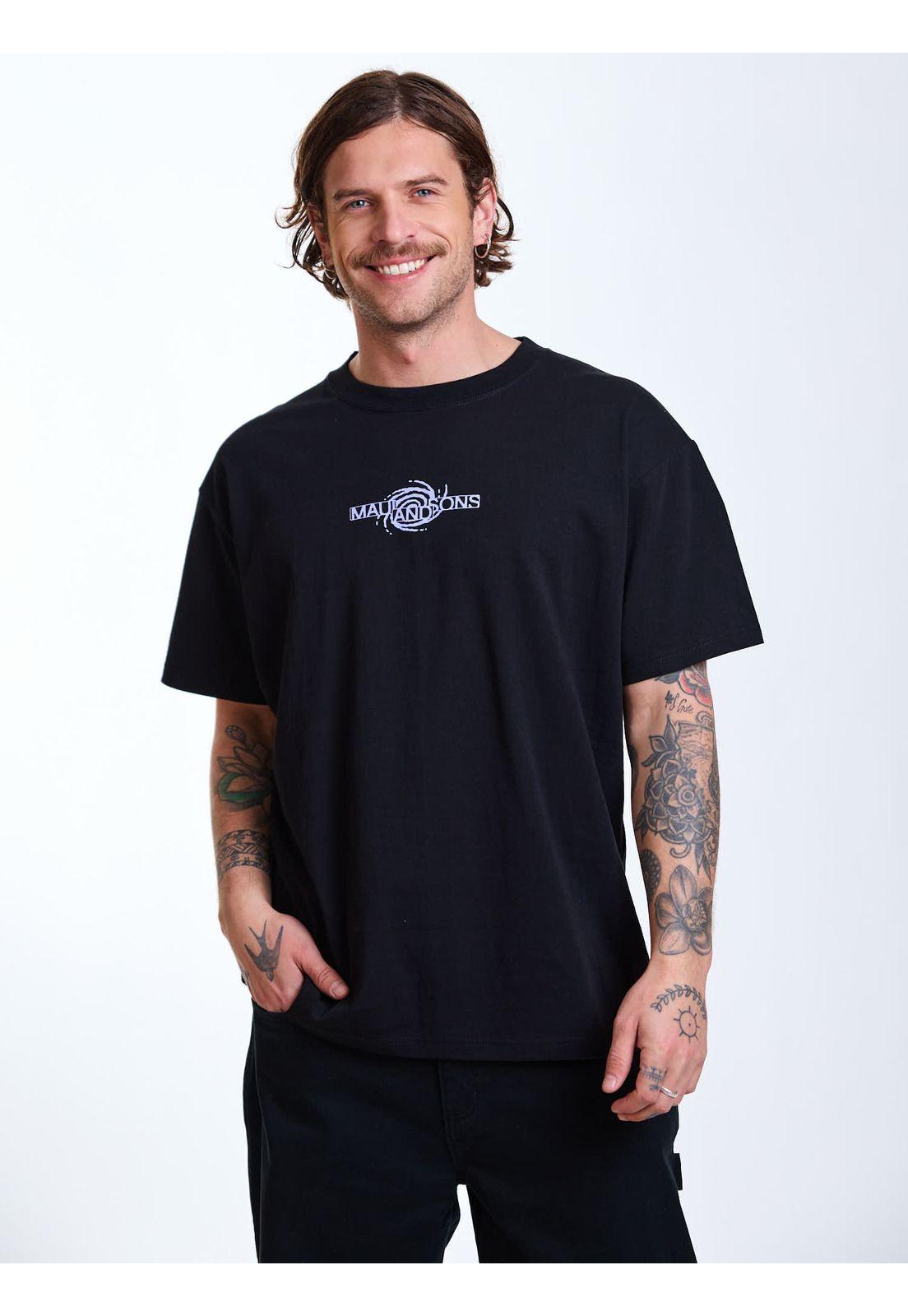 Polera MC Oversize Island Celeste Hombre Maui and Sons-6