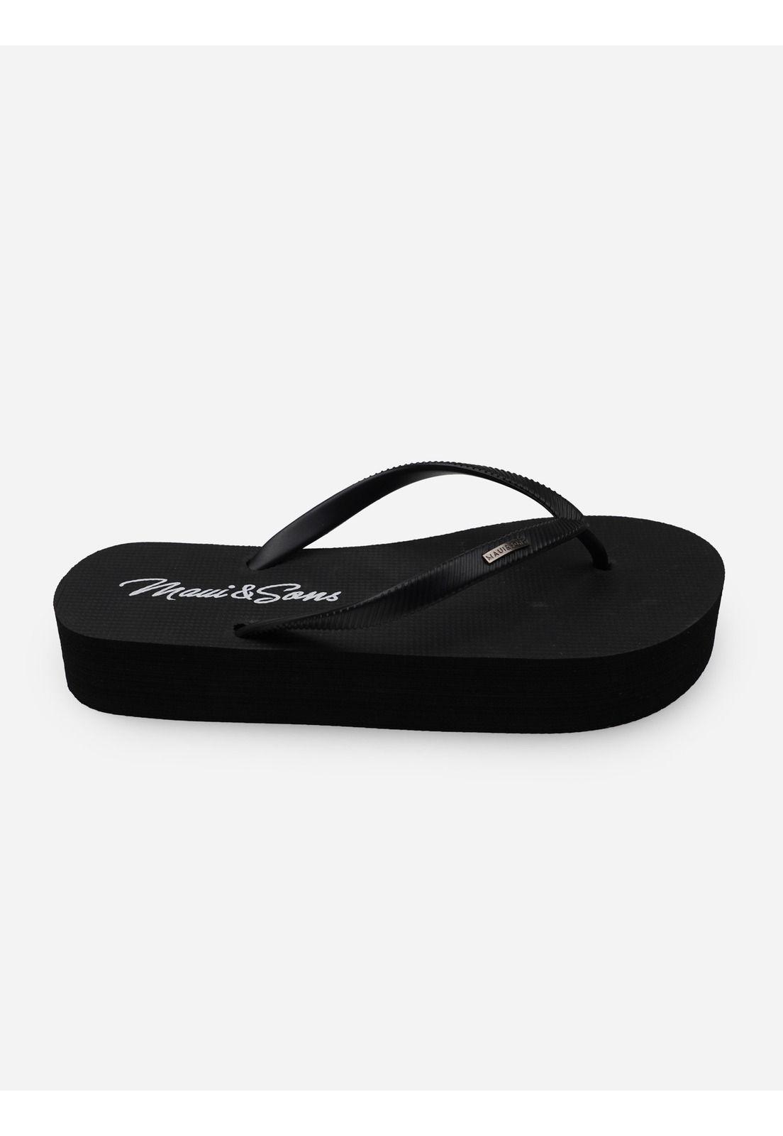 Sandalias Seaside Negro Mujer Maui And Sons-2