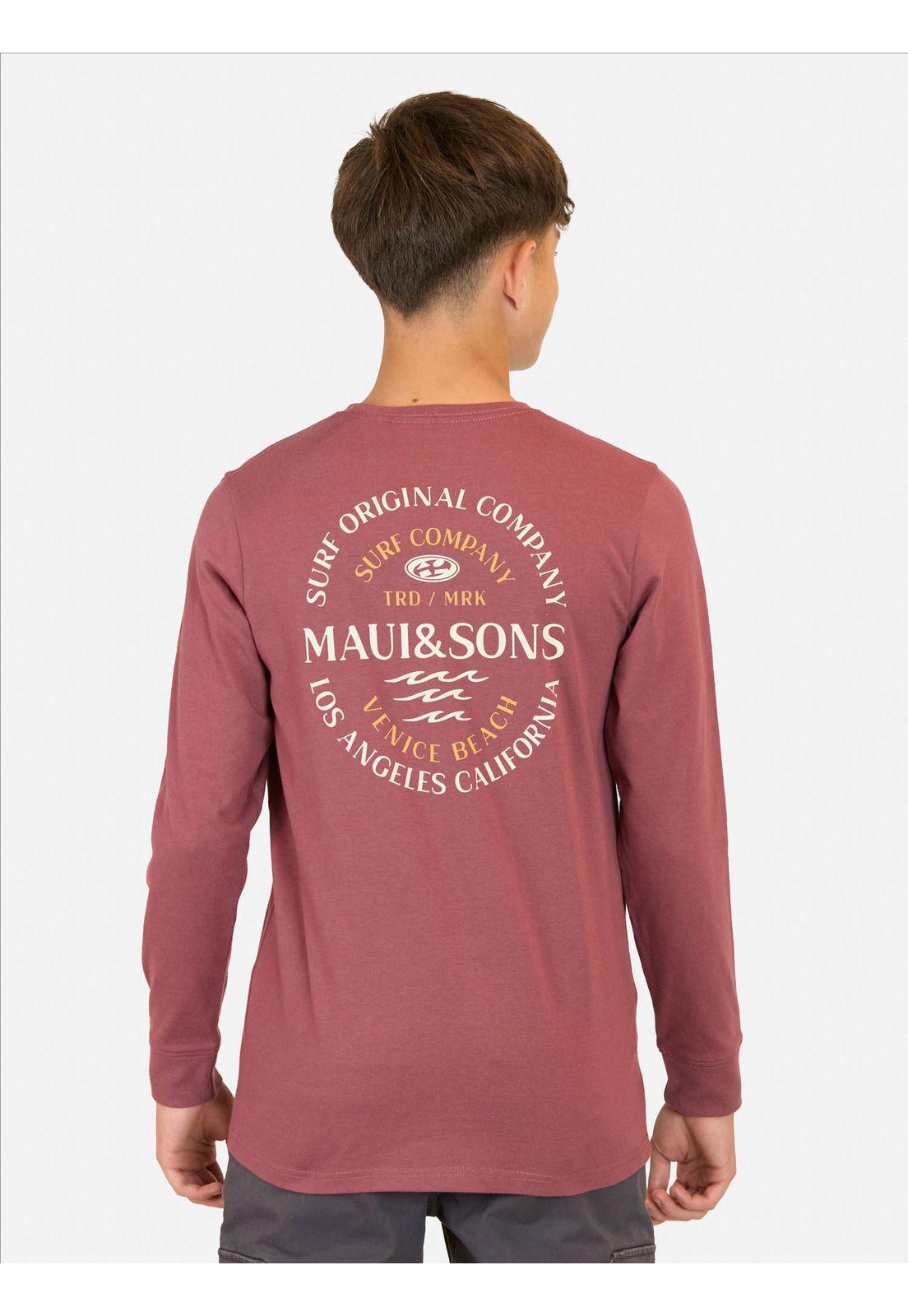 Polera ML Flamingo Rojo Infantil Maui And Sons-1