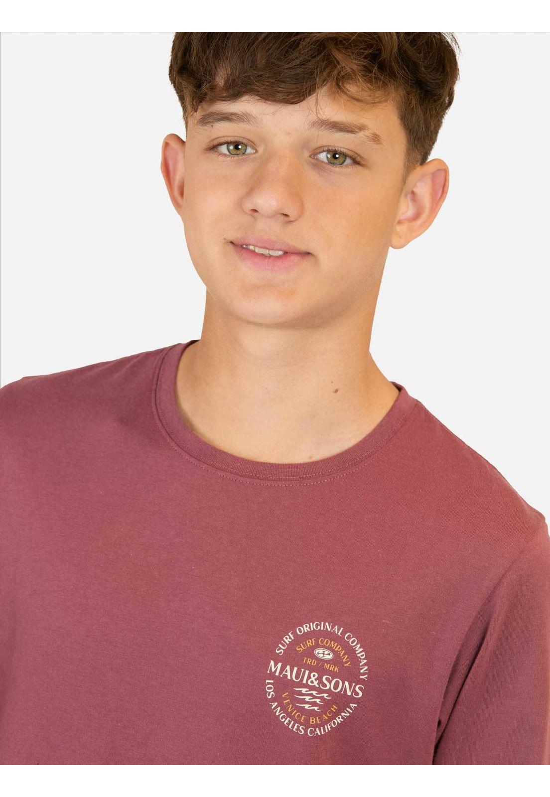 Polera ML Flamingo Rojo Infantil Maui And Sons-2