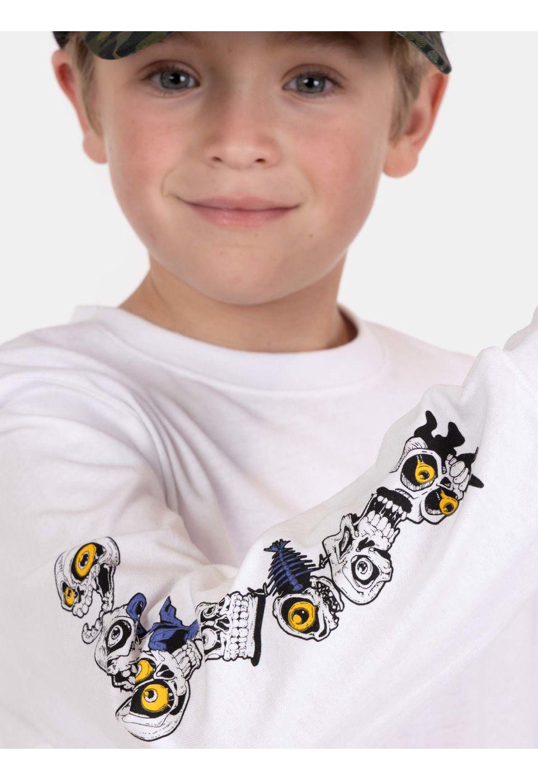 Polera ML Zafiro Blanco Infantil Maui And Sons-2