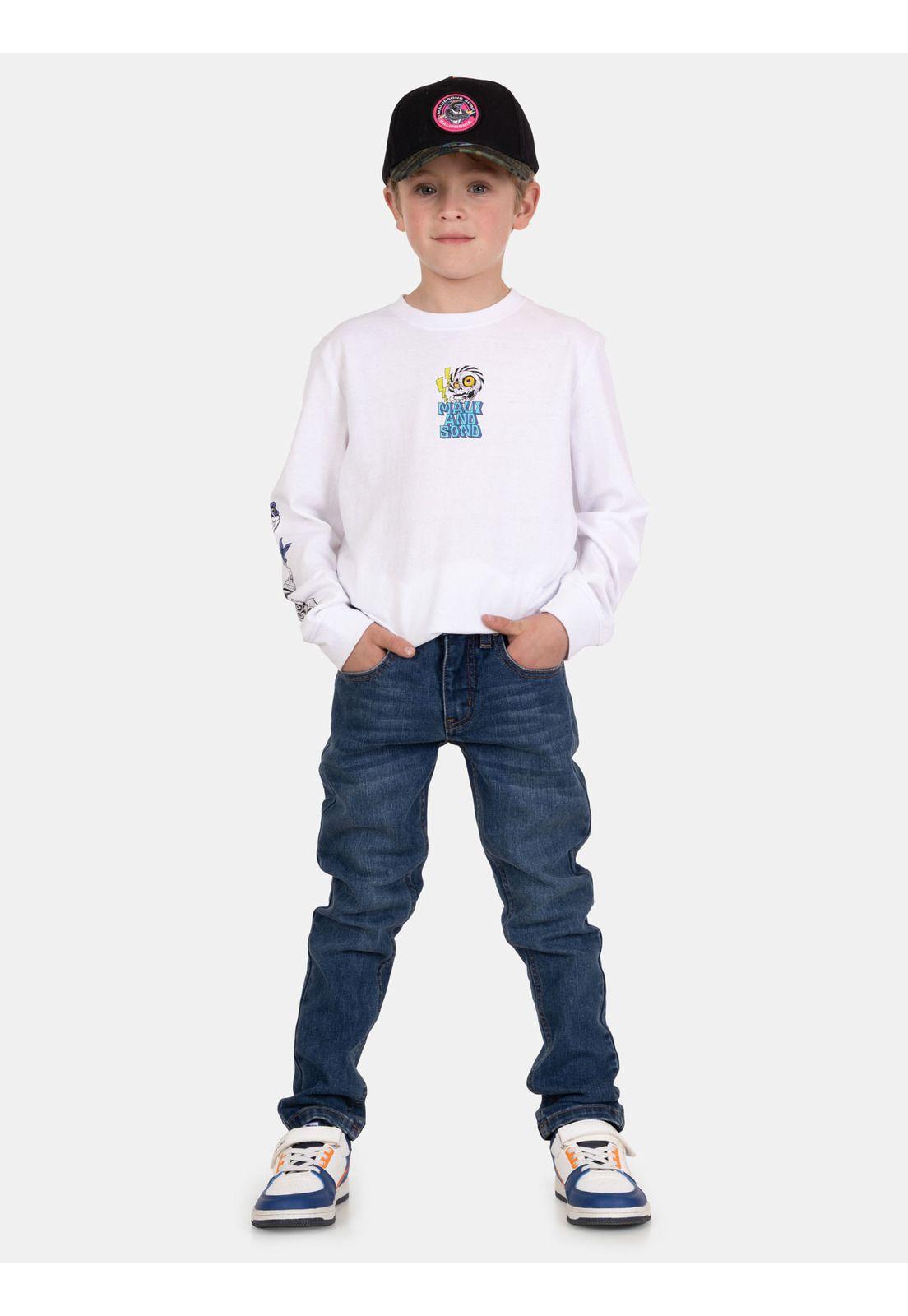 Polera ML Zafiro Blanco Infantil Maui And Sons-3