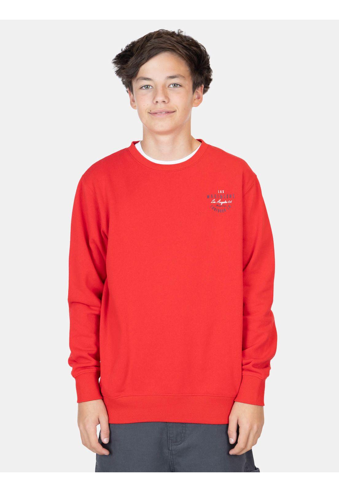 Poleron CR Vaenil Rojo Infantil Maui And Sons-0