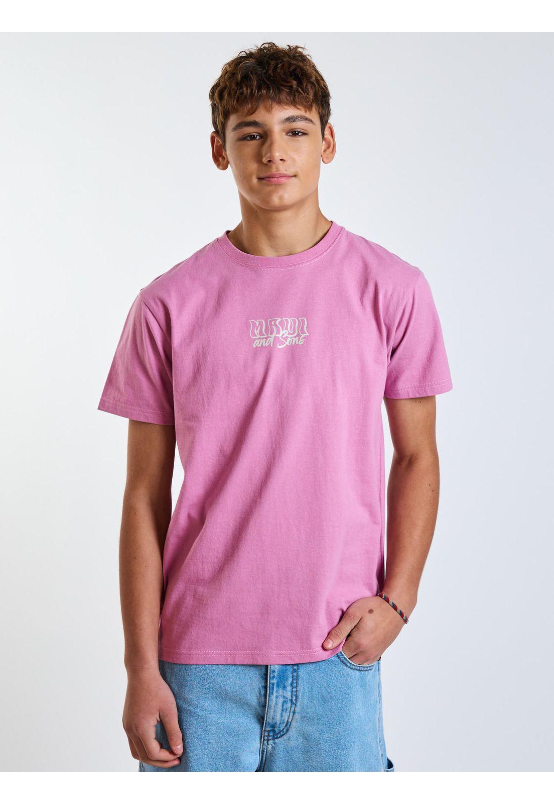 Polera MC Island Icons Rosado Infantil Maui and Sons-6