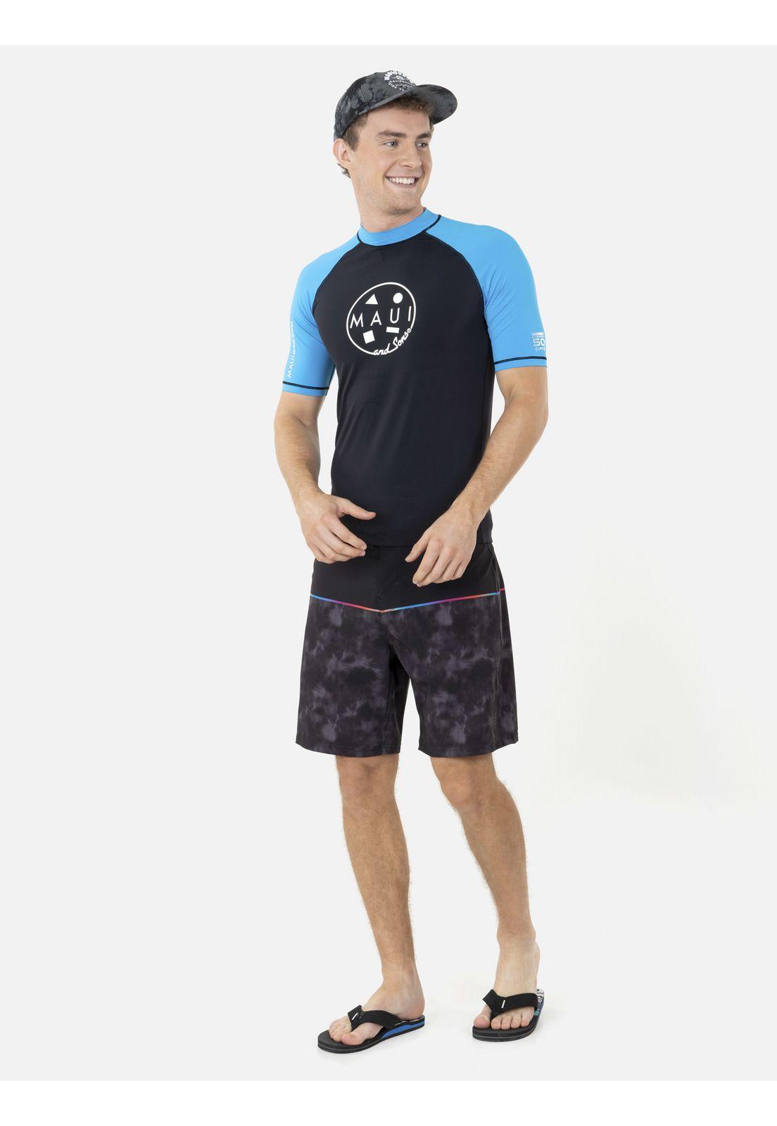 Polera CLASSIC UVP Hombre Azul Maui and Sons-3