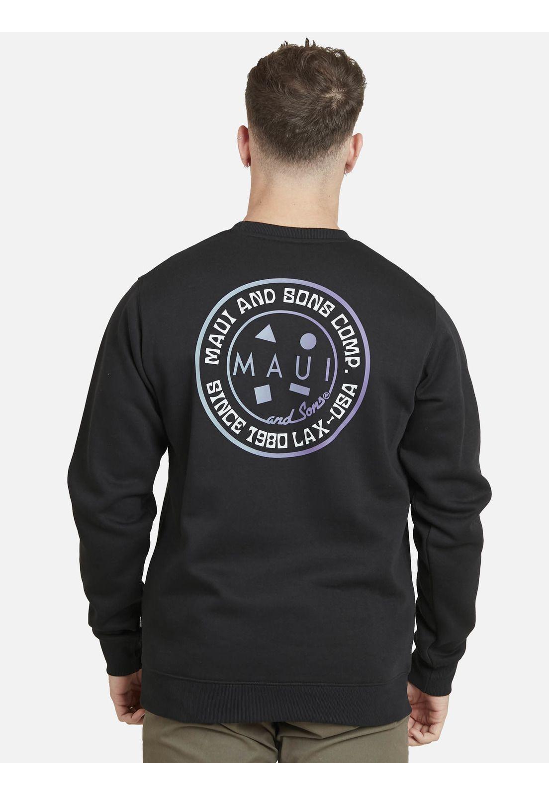 Poleron SINCE 198 LAX Hombre Negro Maui and Sons-1