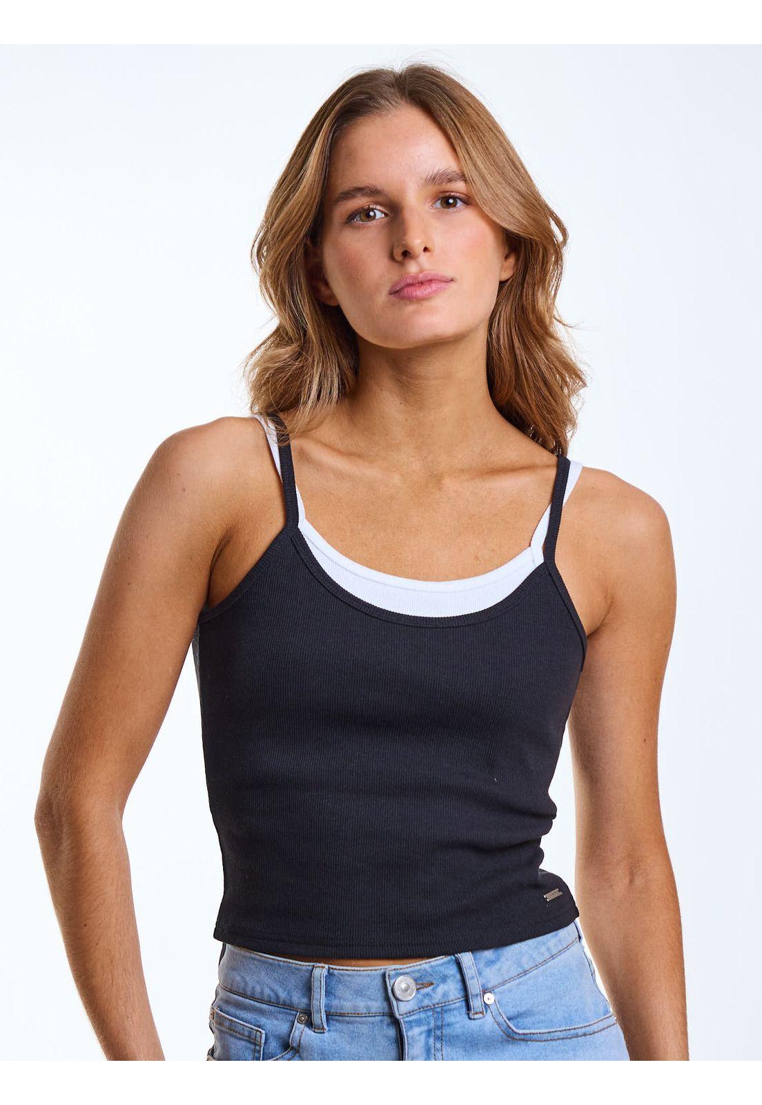 Polera SM Nara Negro Mujer Maui and Sons-0