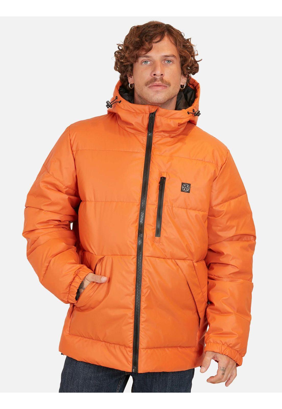 Parka Puffa Honalo Naranja Hombre Maui And Sons-0