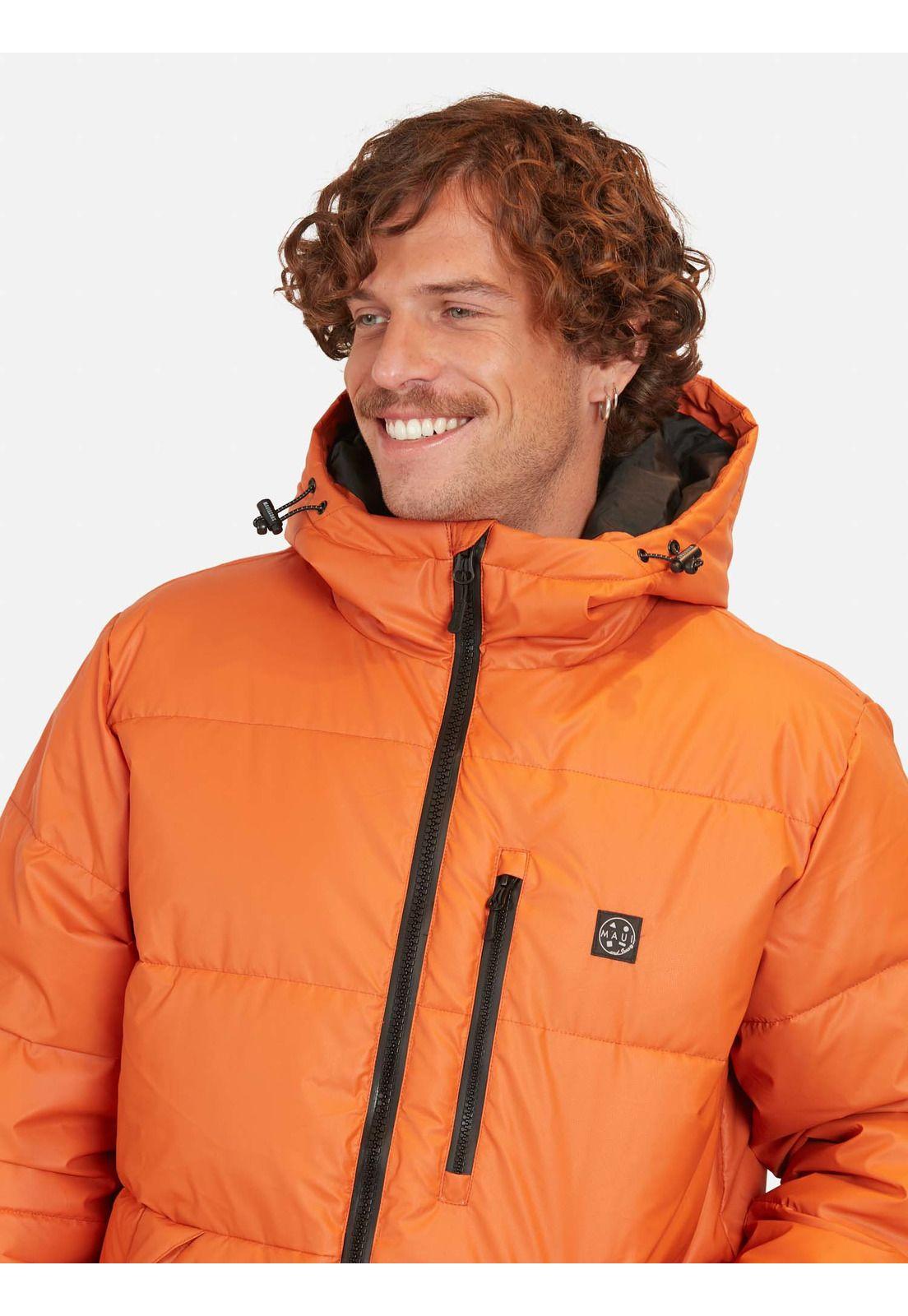 Parka Puffa Honalo Naranja Hombre Maui And Sons-2