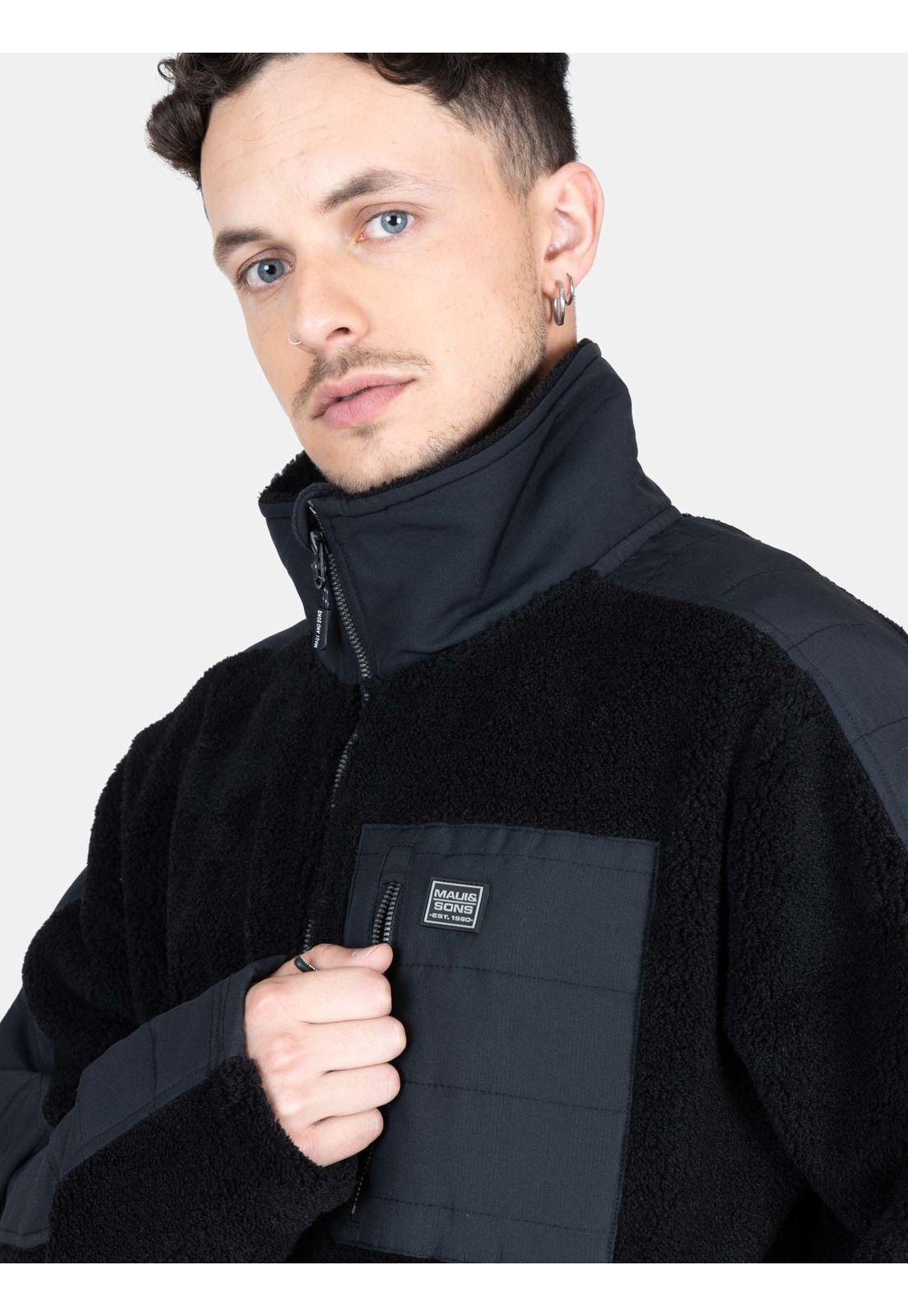 Poleron Bonded Vibes Negro Hombre Maui And Sons-2