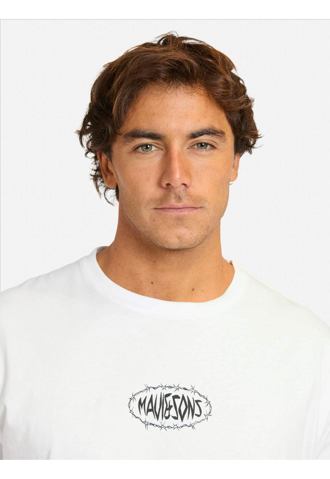 Polera MC Feneyo Blanco Hombre Maui And Sons-2
