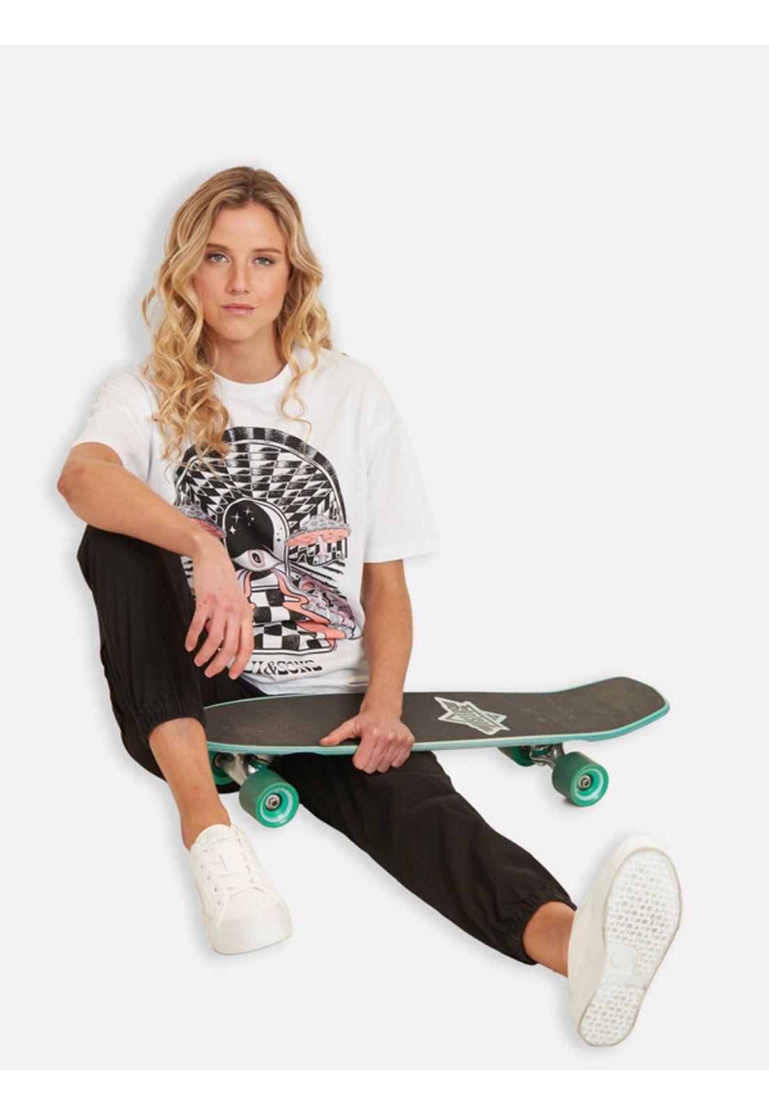 Polera The Eye Mujer Blanco Maui And Sons-3