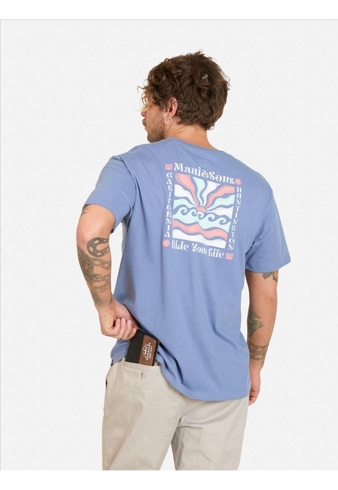Pack Polera Cinturon Liau Morado Hombre Maui And Sons-1