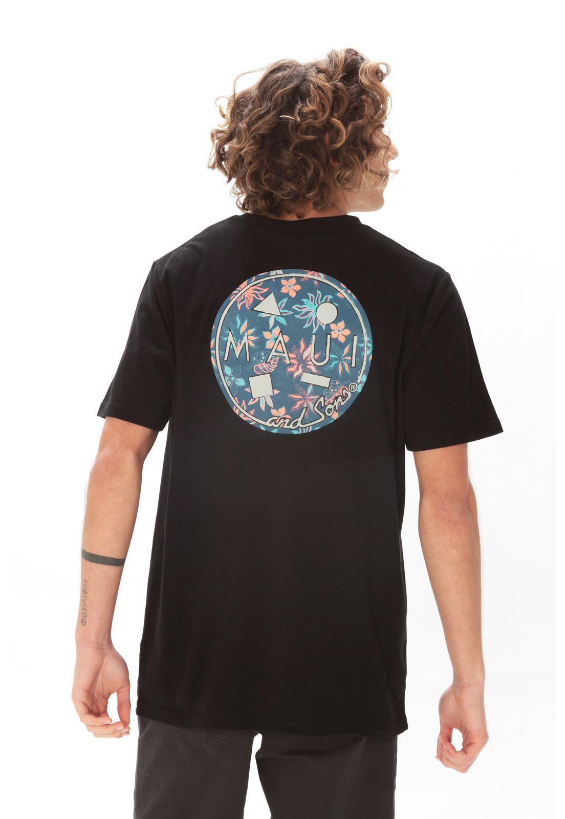 Polera Hombre 5P467-MV21 Negro Maui and Sons-1
