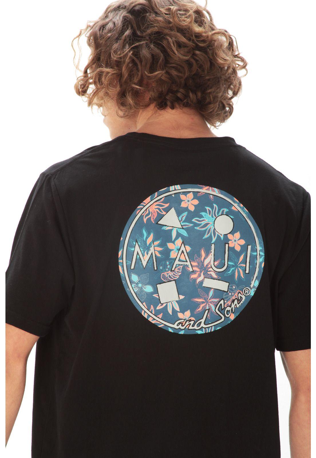 Polera Hombre 5P467-MV21 Negro Maui and Sons-2
