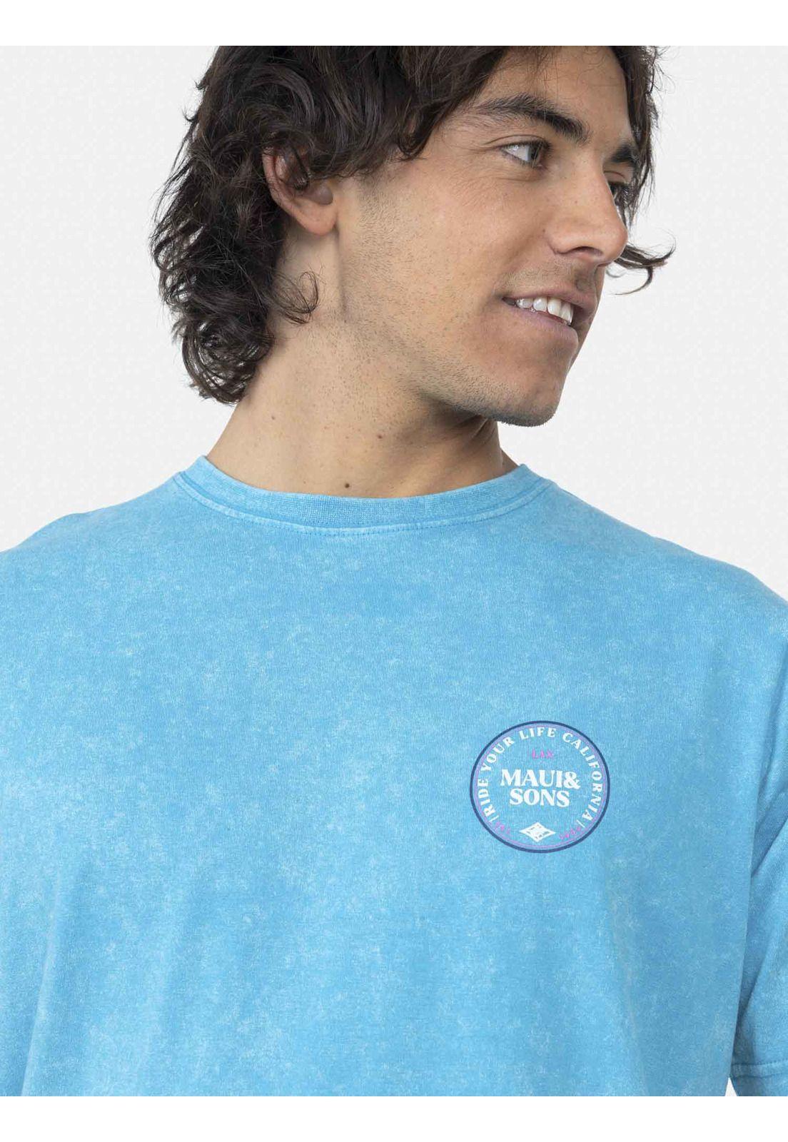 Polera Hombre Celeste 5P1019-MV22 Maui And Sons-2