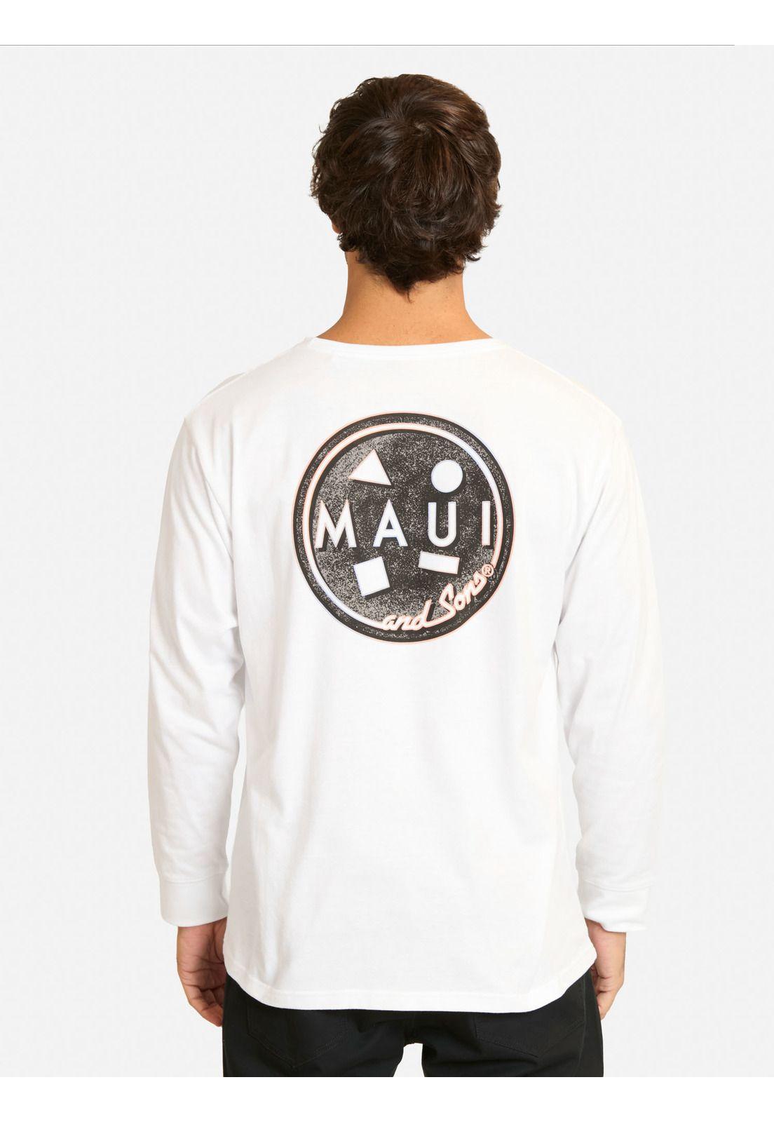 Polera ML Mitov Blanco Hombre Maui And Sons-1