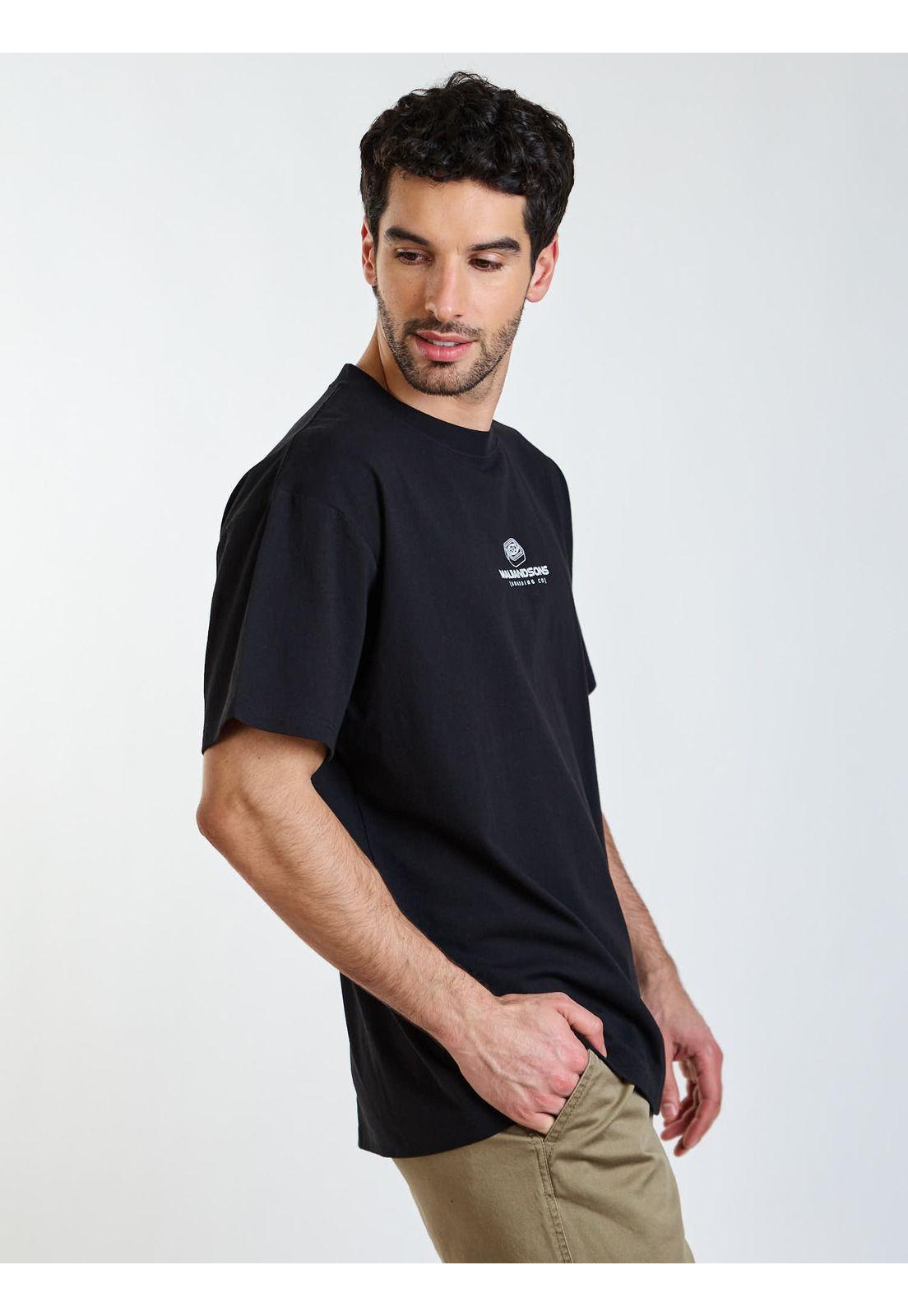 Polera MC Oversize Retro Negro Hombre Maui and Sons-2
