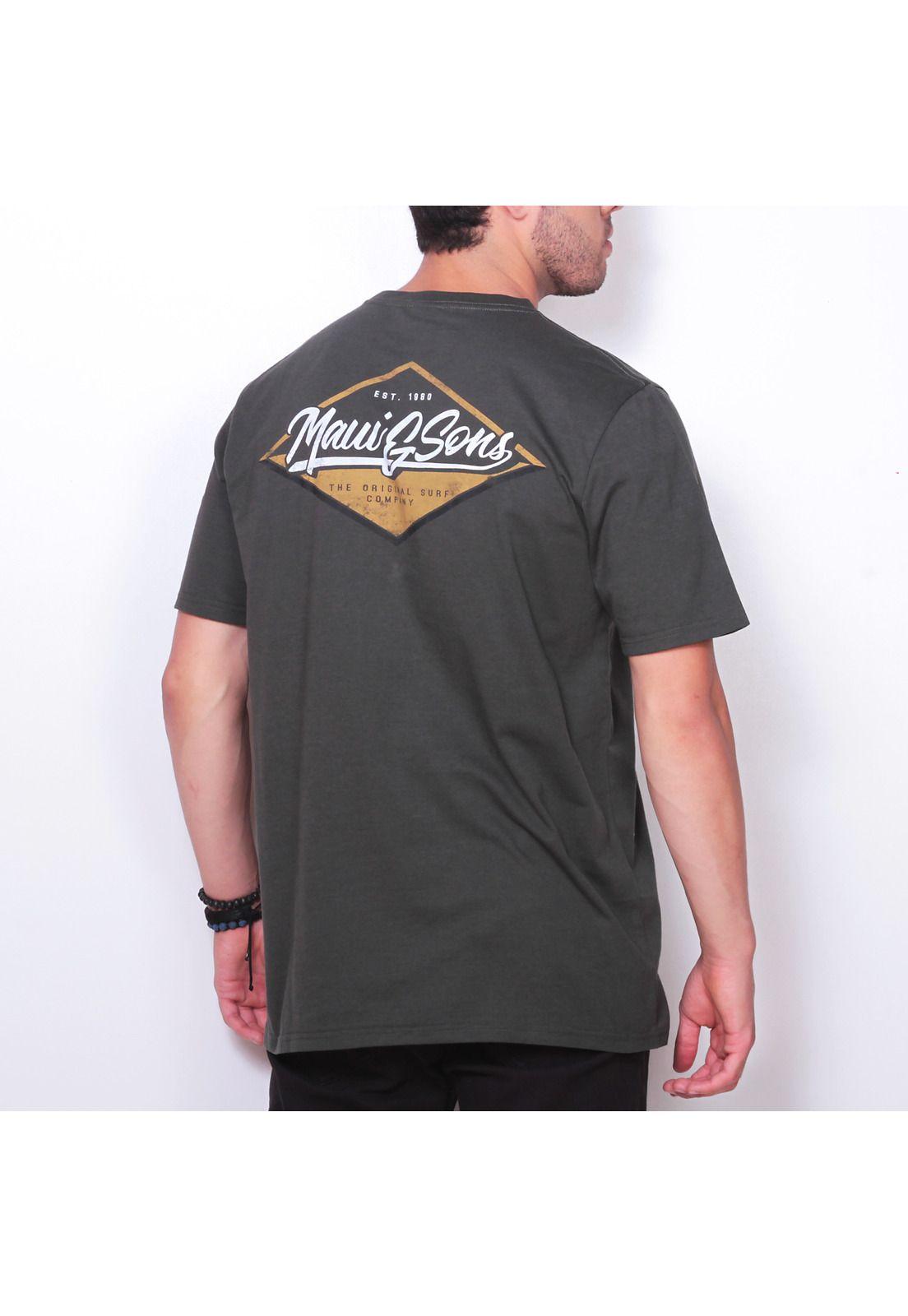 Polera M/C Hombre Verde Maui and Sons 5P120-MI19-1