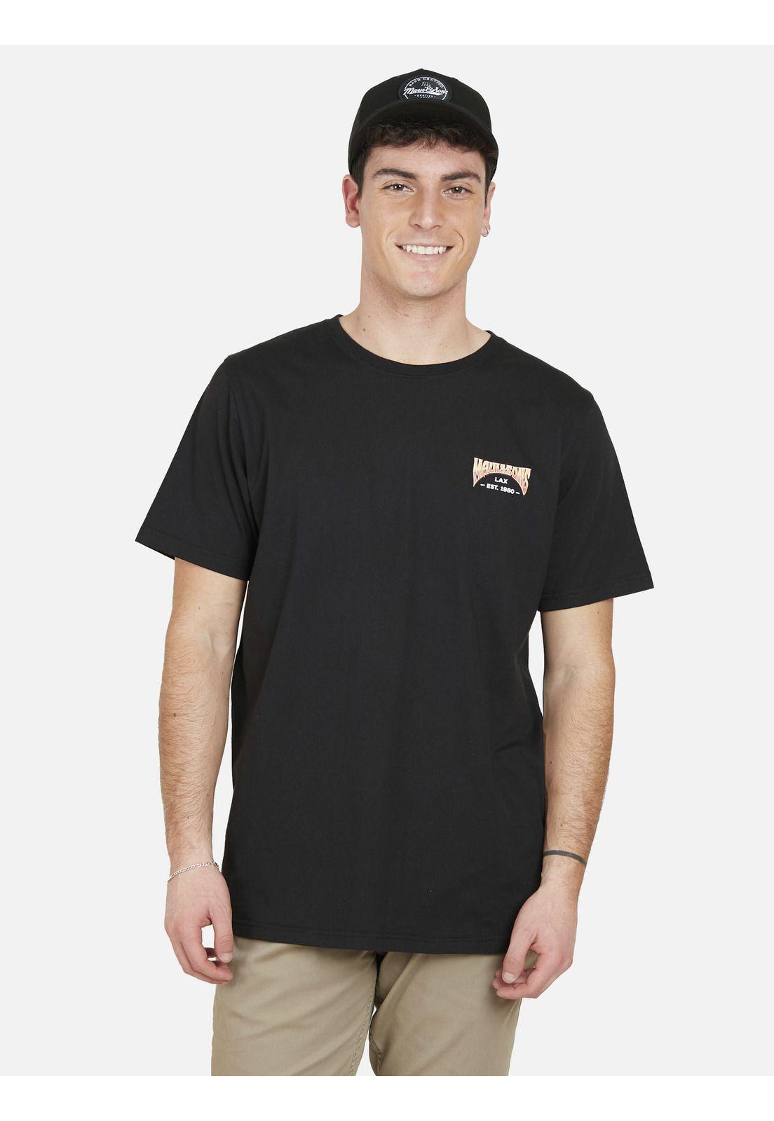 Polera CALACA CHILL SS TEE Hombre Negro Maui and Sons-0