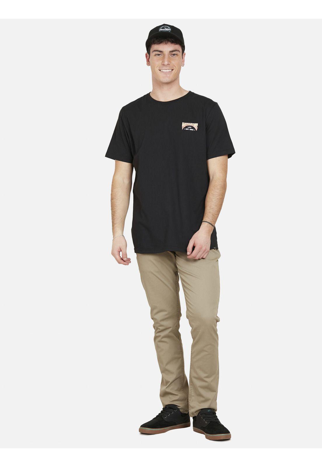 Polera CALACA CHILL SS TEE Hombre Negro Maui and Sons-3