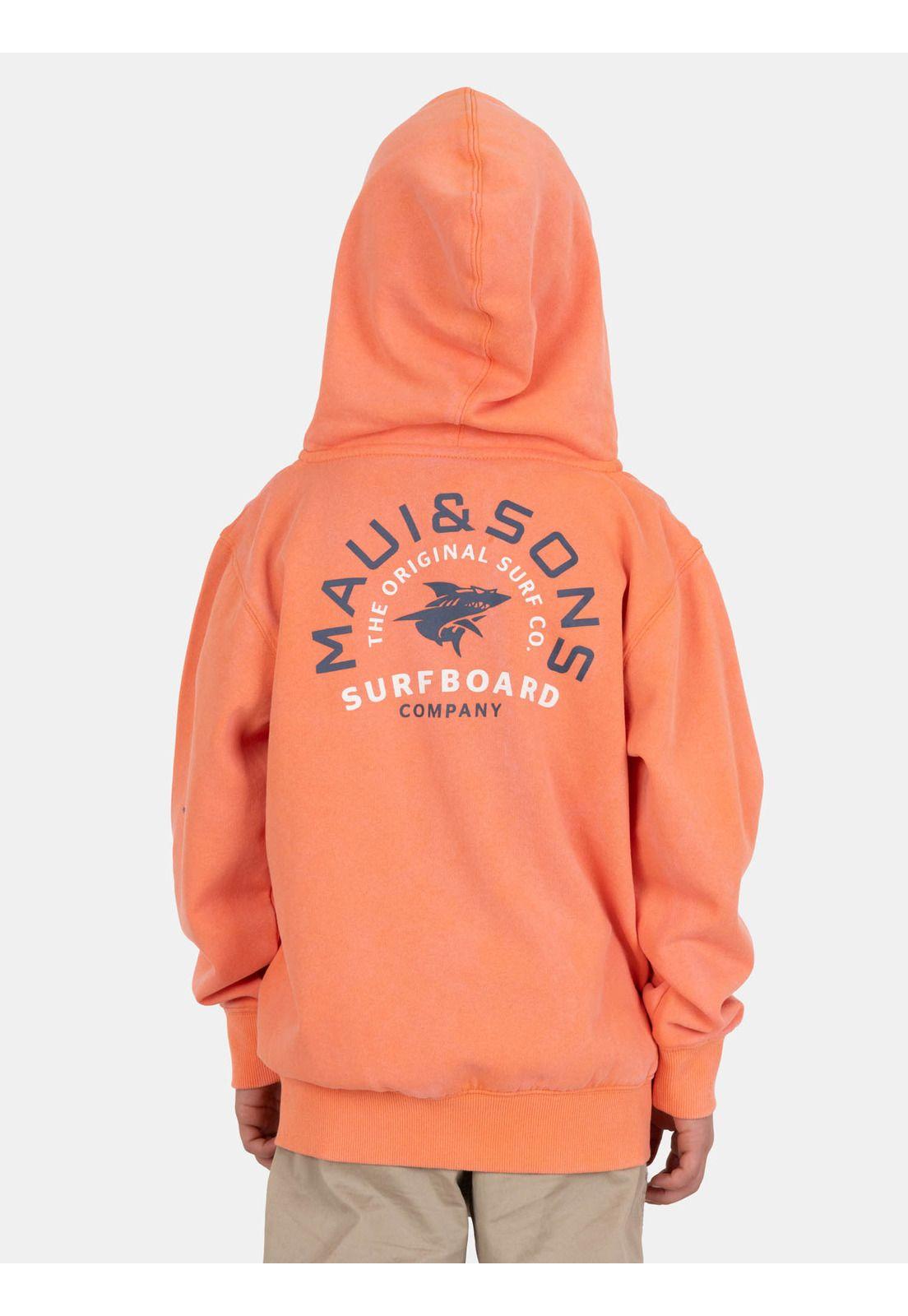 Poleron FZ Tehani Naranja Infantil Maui And Sons-1